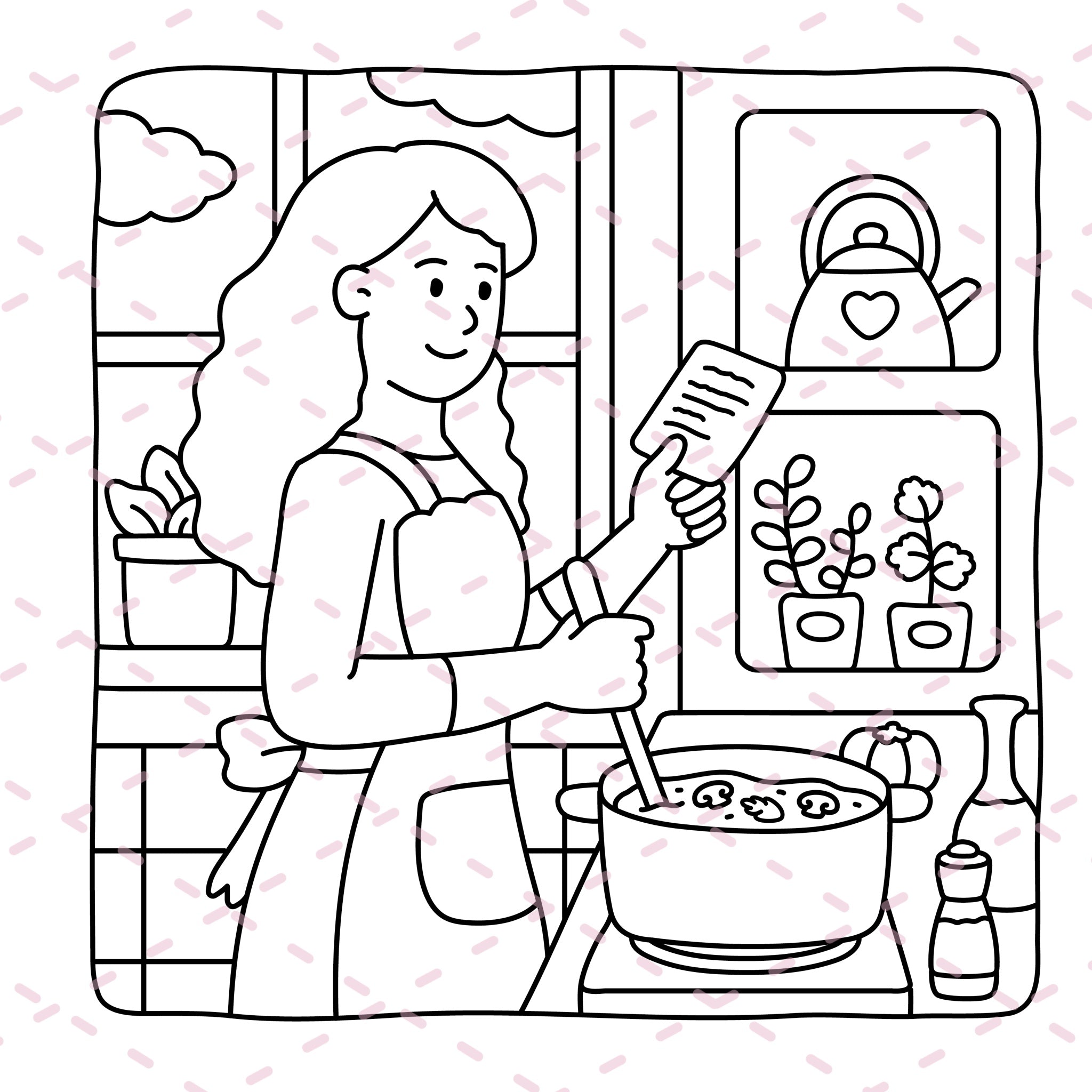 Cozy Girl Diaries Colouring Book | 41 Colouring Pages with 5 Additional 350gsm Cardstock Images