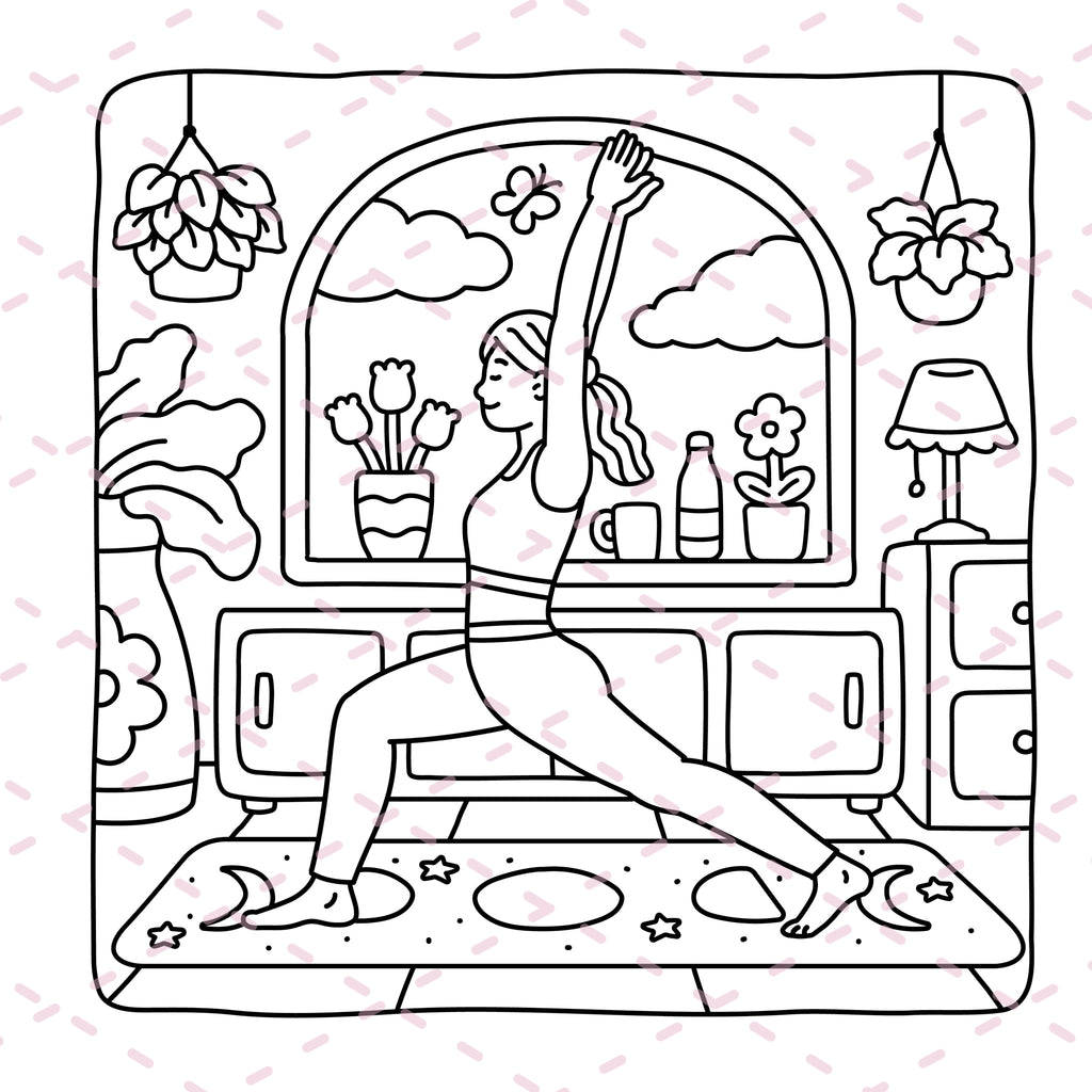Cozy Girl Diaries Colouring Book | 41 Colouring Pages with 5 Additional 350gsm Cardstock Images