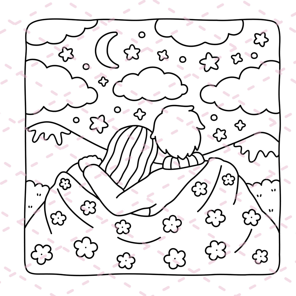 Cozy Girl Diaries Colouring Book | 41 Colouring Pages with 5 Additional 350gsm Cardstock Images