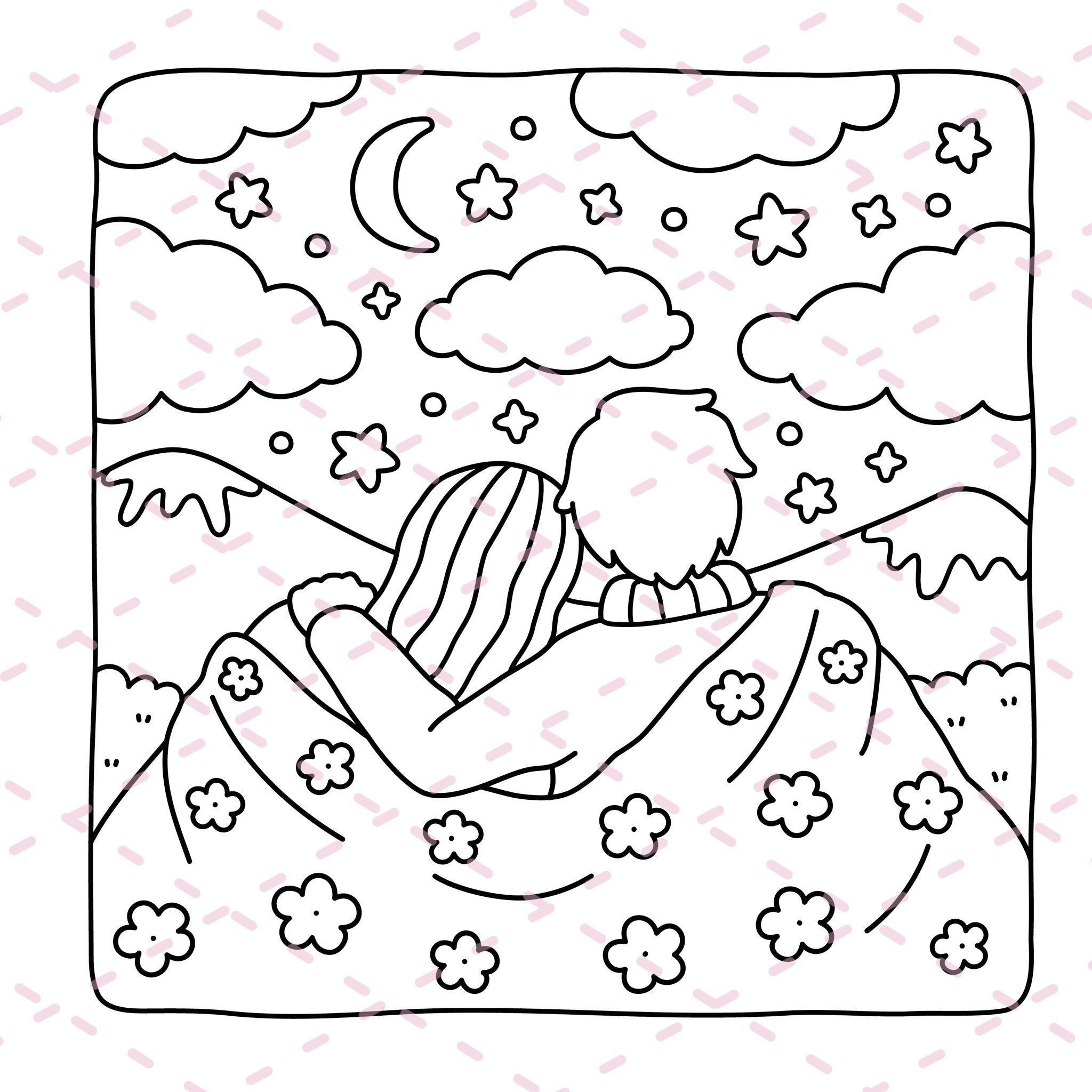 Cozy Girl Diaries Colouring Book | 41 Colouring Pages with 5 Additional 350gsm Cardstock Images