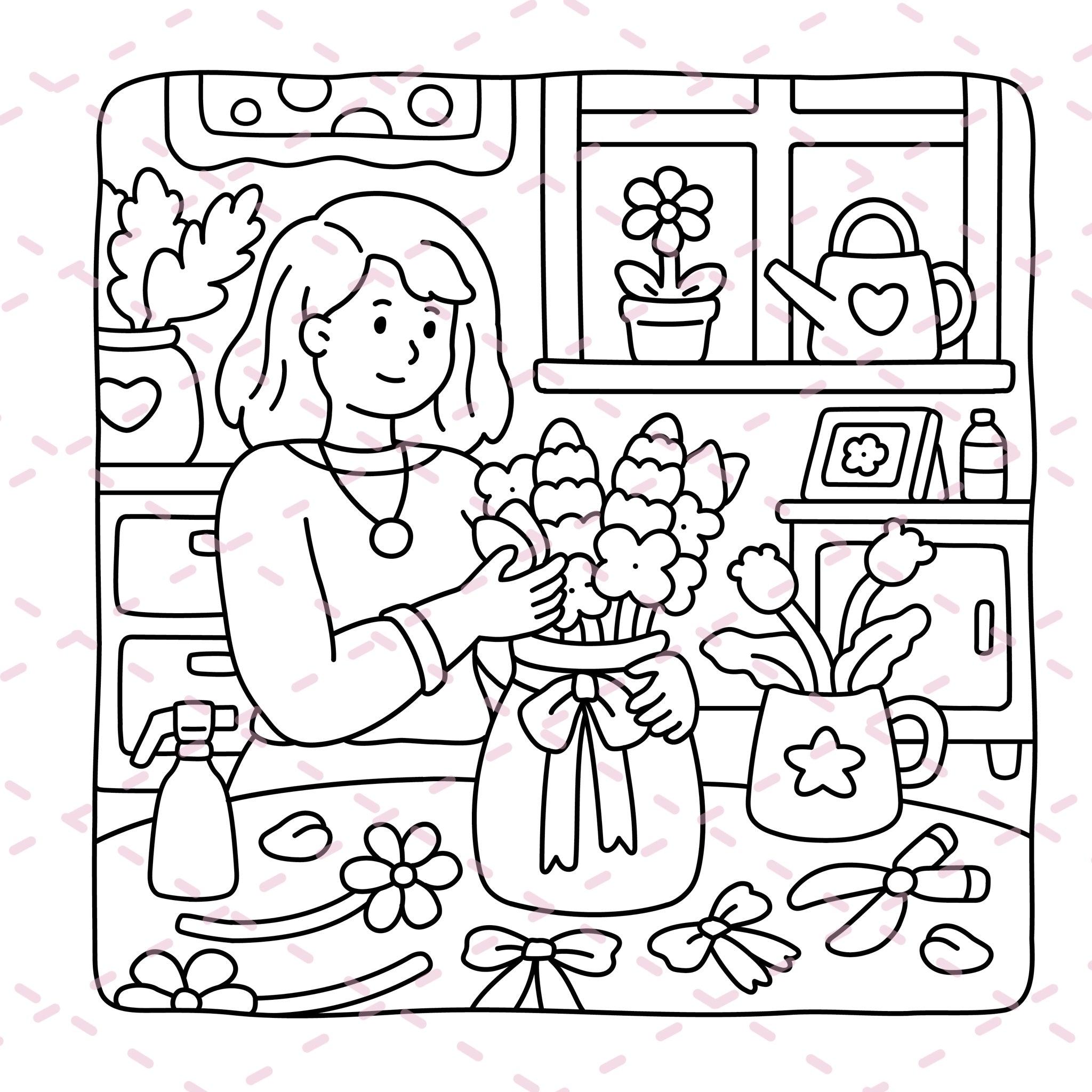 Cozy Girl Diaries Colouring Book | 41 Colouring Pages with 5 Additional 350gsm Cardstock Images