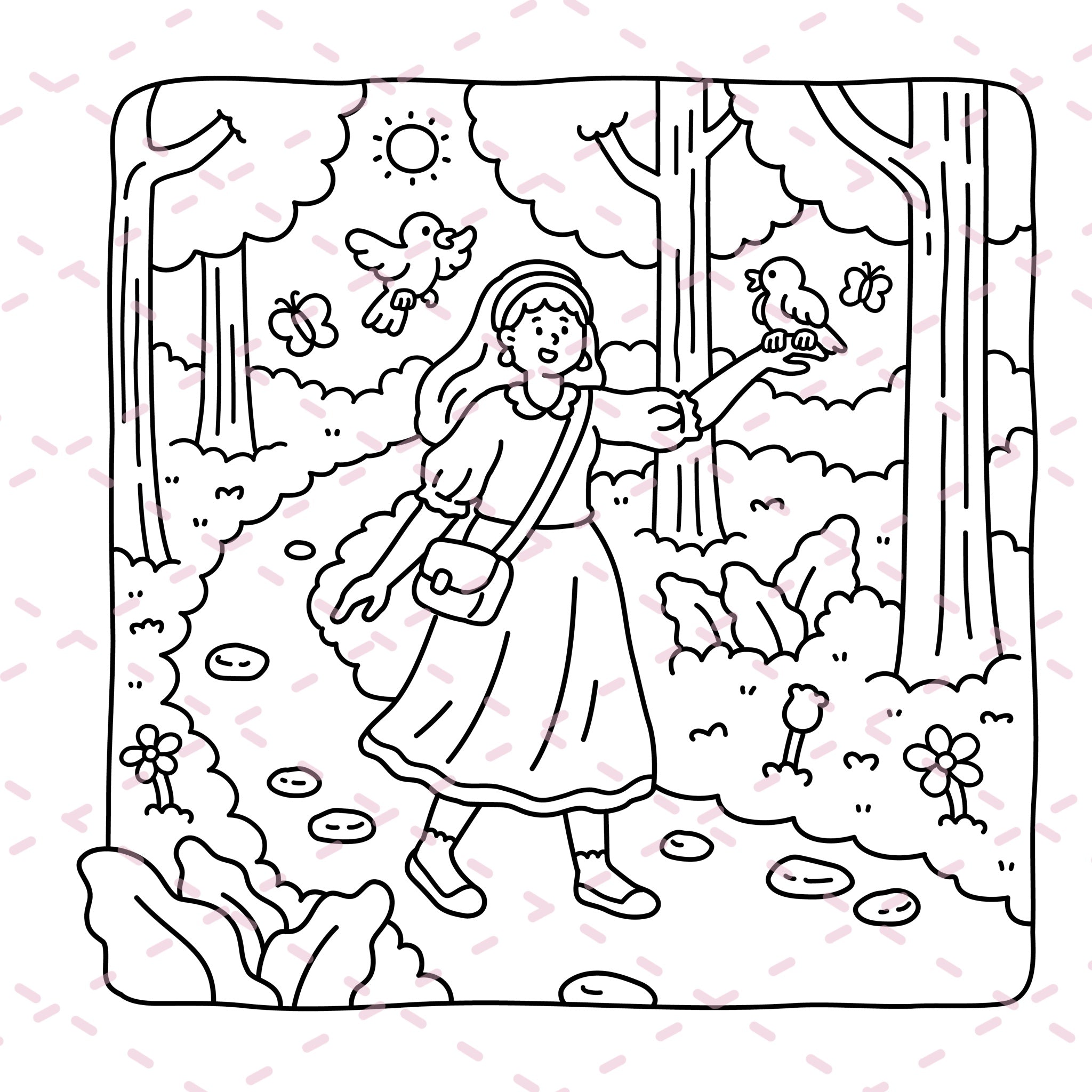 Cozy Girl Diaries Colouring Book | 41 Colouring Pages with 5 Additional 350gsm Cardstock Images