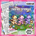 Dearest Dragons Colouring Book | BEST OF Love, Jordan’s Dragons | 20 Pages | 350gsm Cardstock