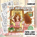 Her Inner Power Colouring Book | 41 Colouring Pages with 5 Additional 350gsm Cardstock Images