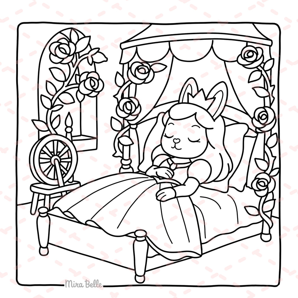 Best of Cozy Princess by Mira Belle Colouring Book | 20 Pages | 350gsm Cardstock