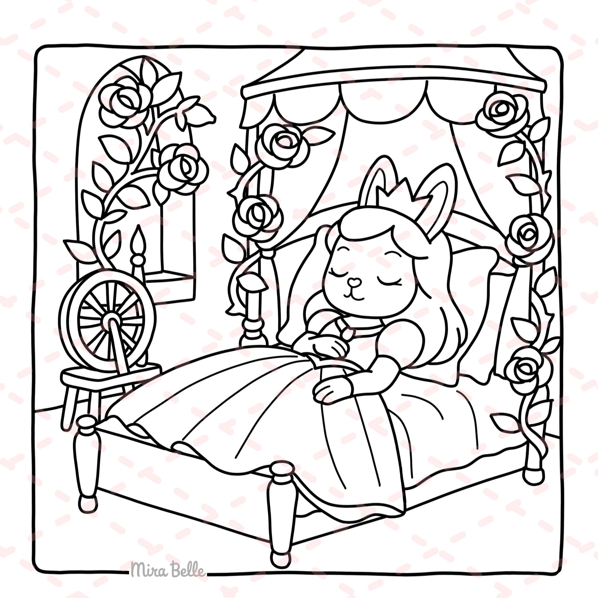 Best of Cozy Princess by Mira Belle Colouring Book | 20 Pages | 350gsm Cardstock
