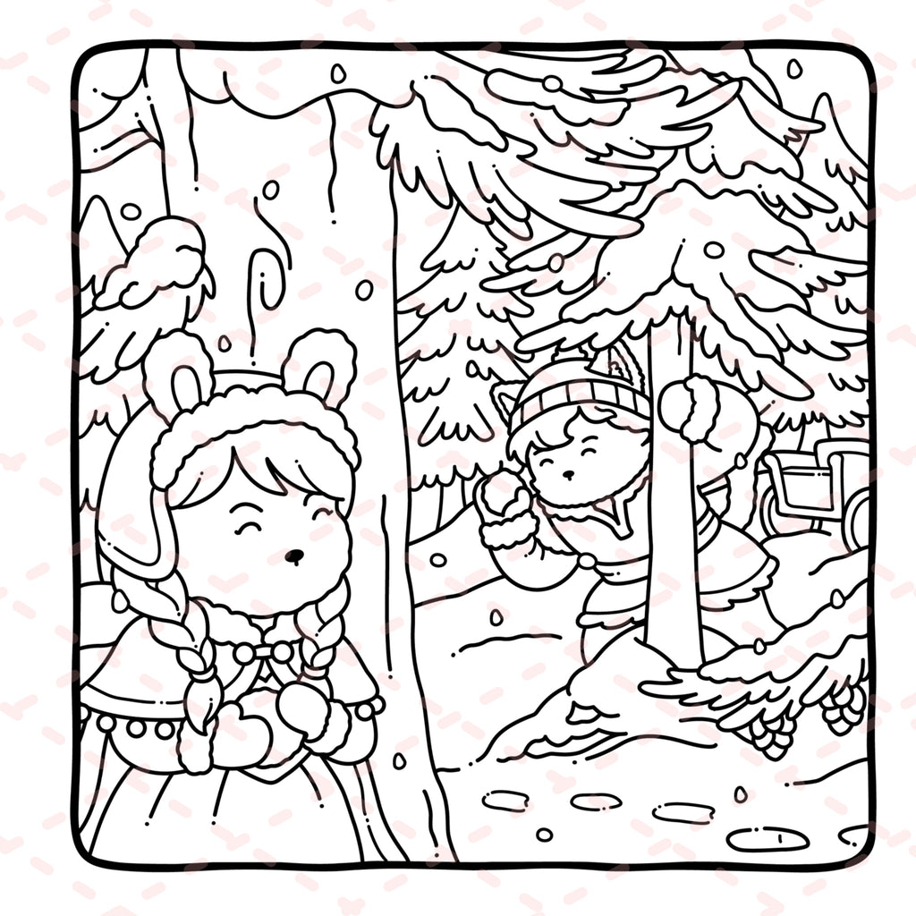 Fuzzy Couples Colouring Book | 40 Colouring Pages with 5 Additional 350gsm Cardstock Images