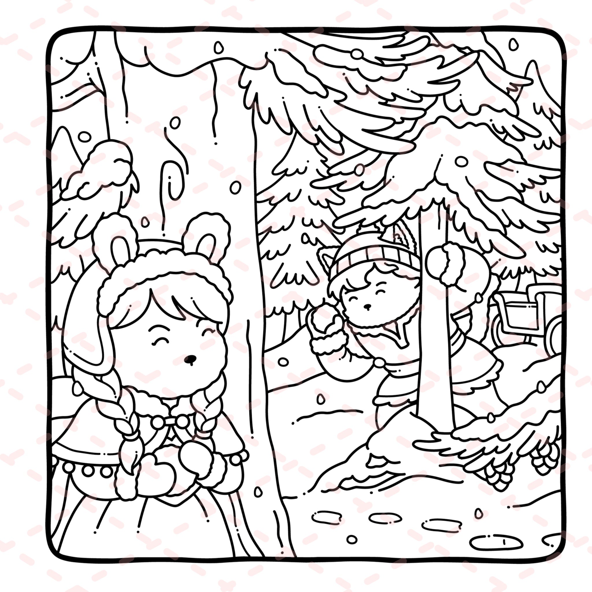 Fuzzy Couples Colouring Book | 40 Colouring Pages with 5 Additional 350gsm Cardstock Images