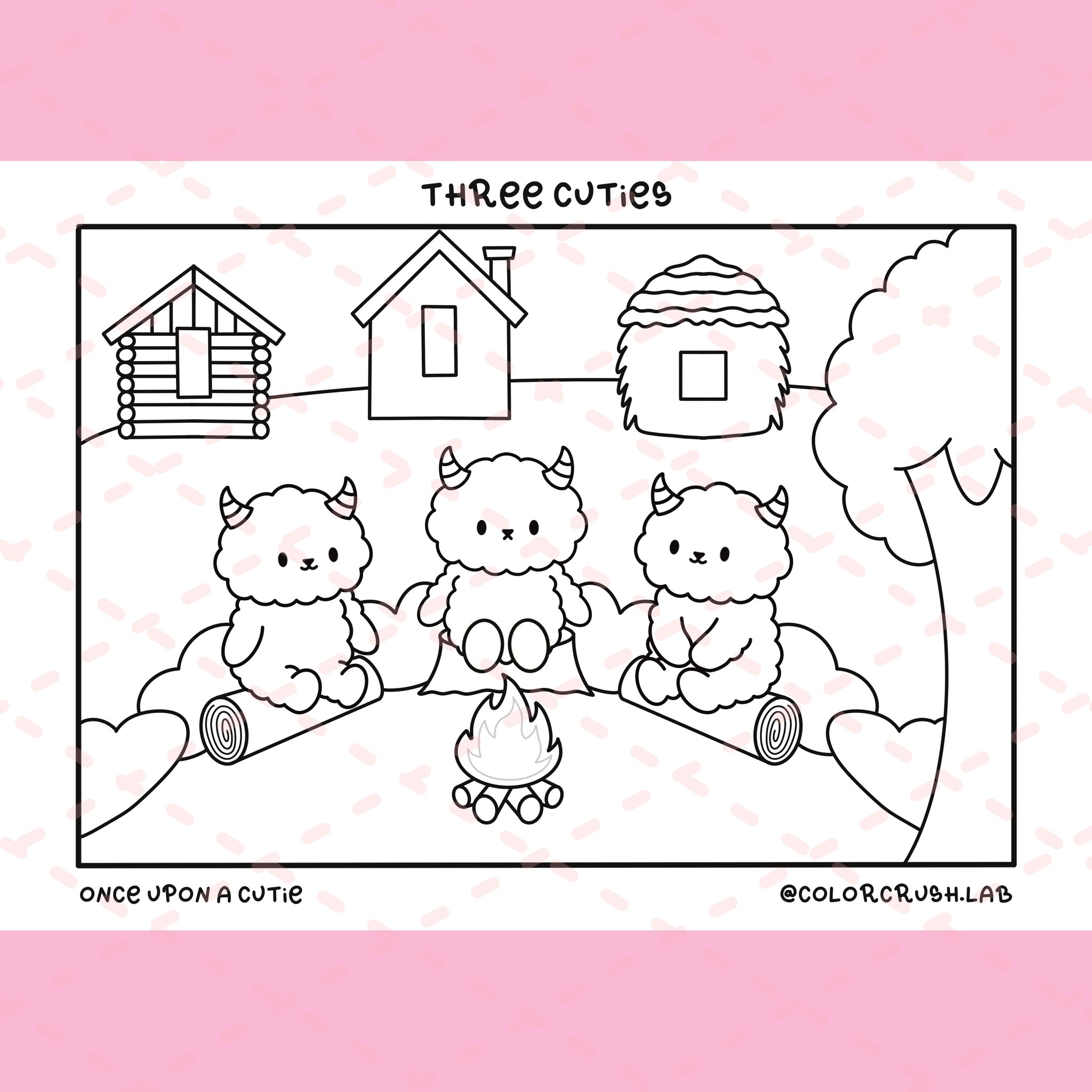 Once Upon a Cutie Colouring A5 Cards | 5 Colouring Pages | 350 gsm Cardstock