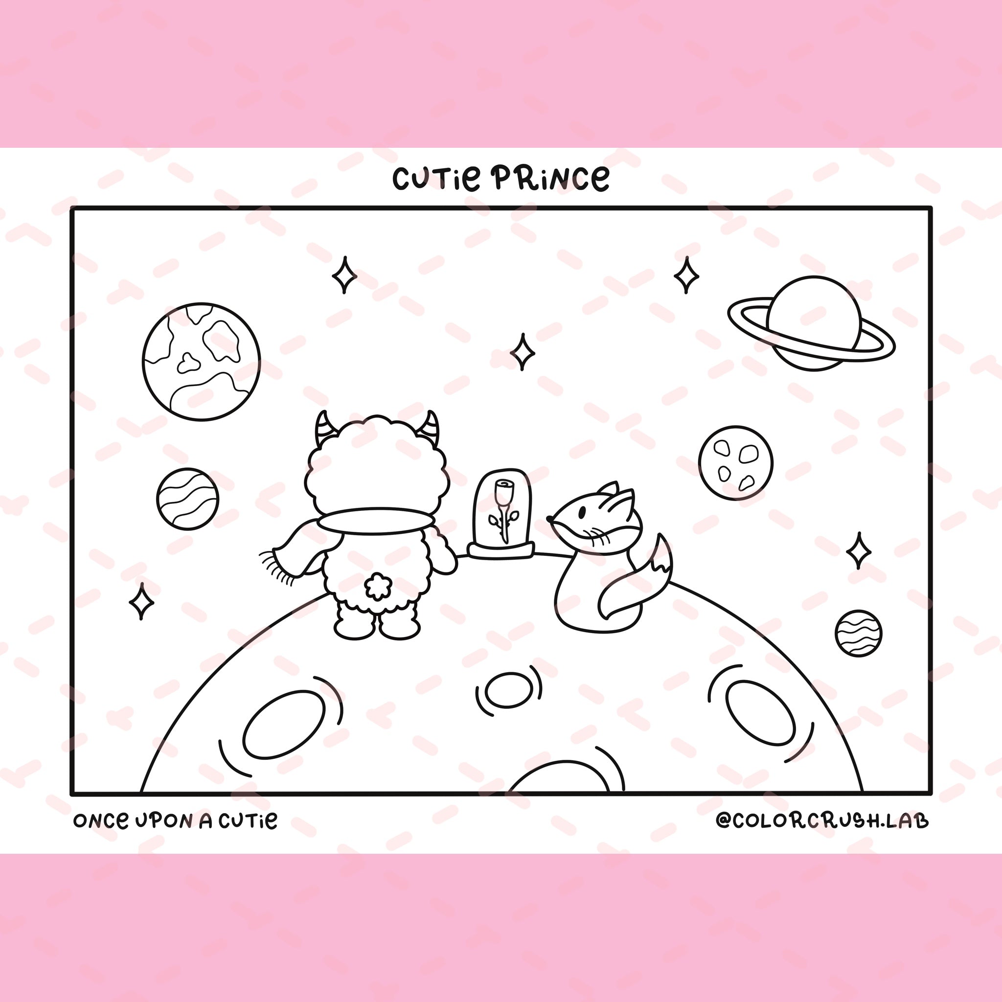 Once Upon a Cutie Colouring A5 Cards | 5 Colouring Pages | 350 gsm Cardstock
