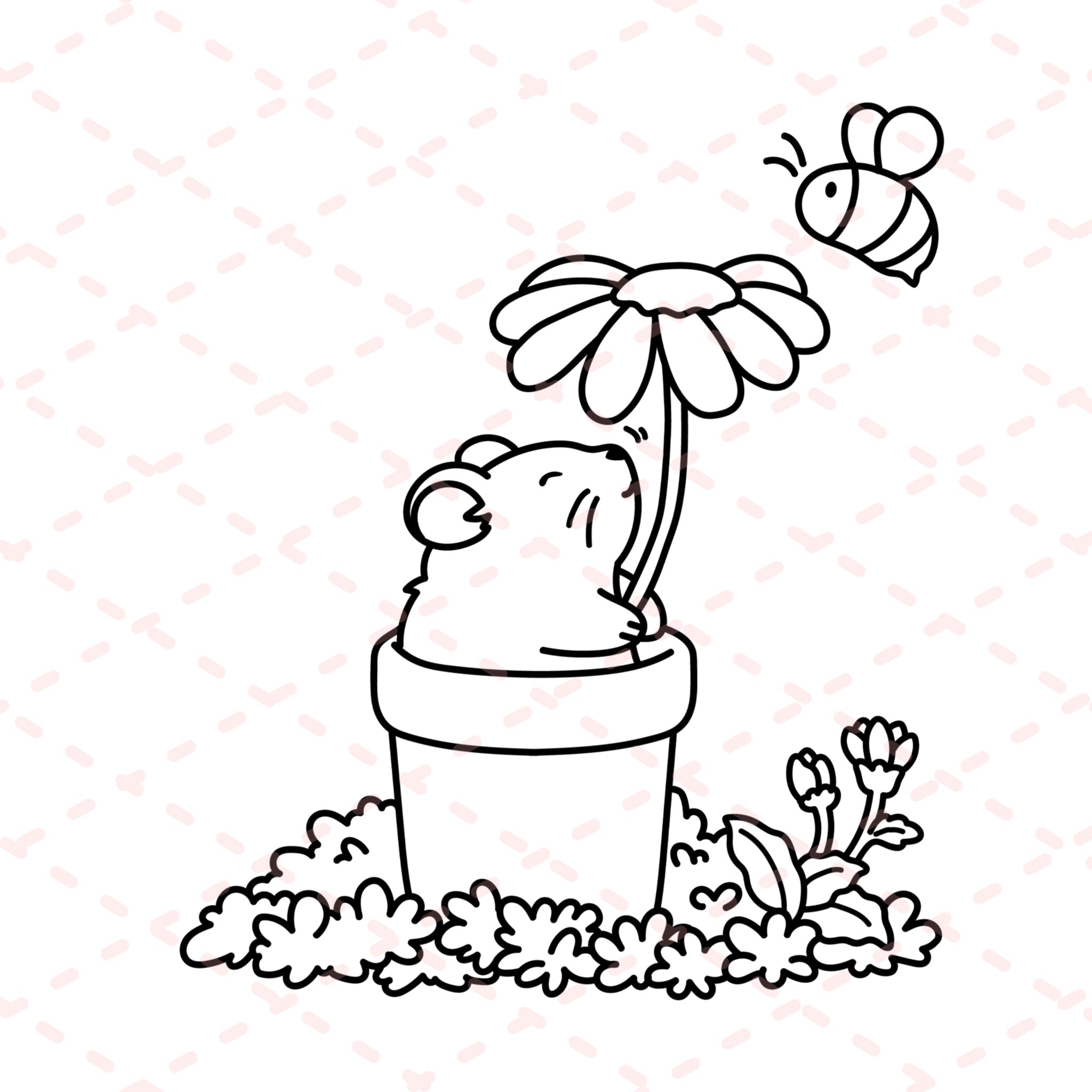 Cottage Treasures Bold Colouring Book | 50 Colouring Pages with 5 Additional 350gsm Cardstock Images