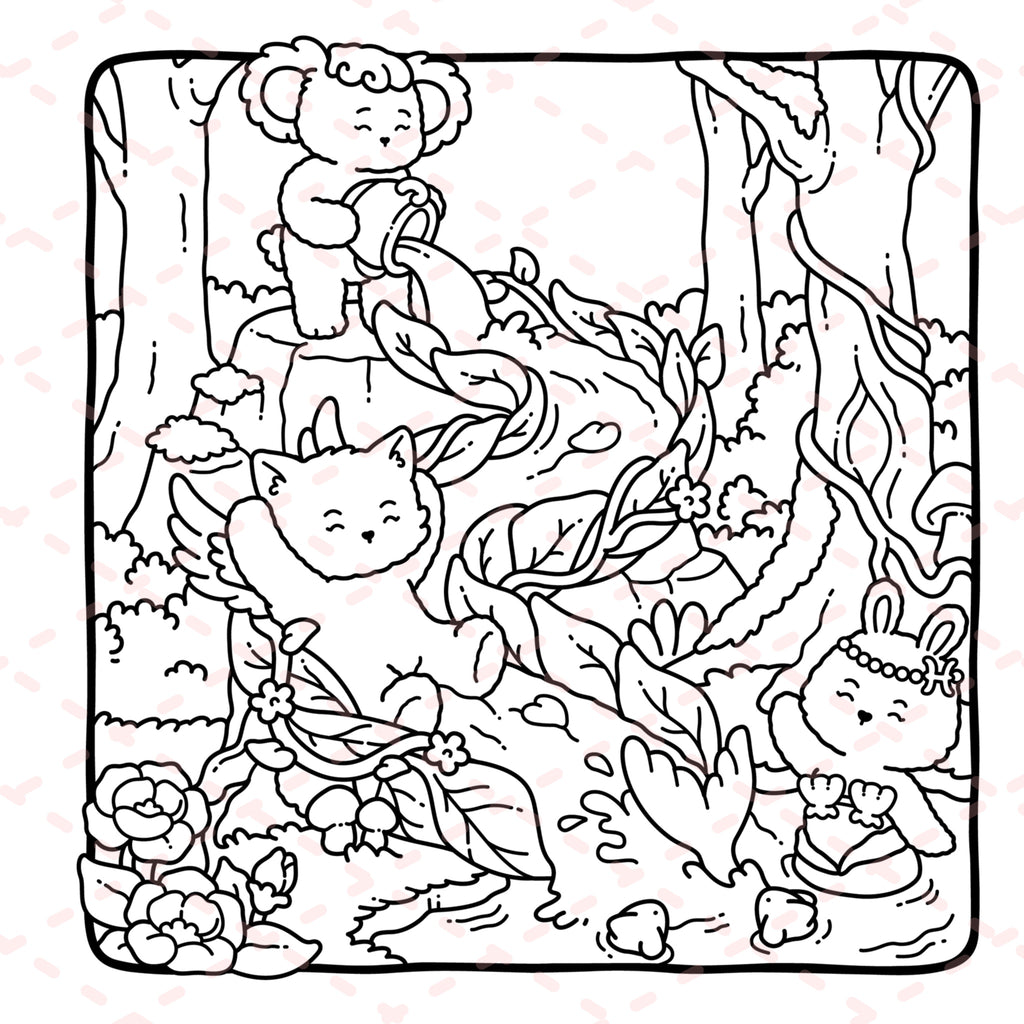 Fuzzy Zodiac Colouring Book | 40 Colouring Pages with 5 Additional 350gsm Cardstock Images