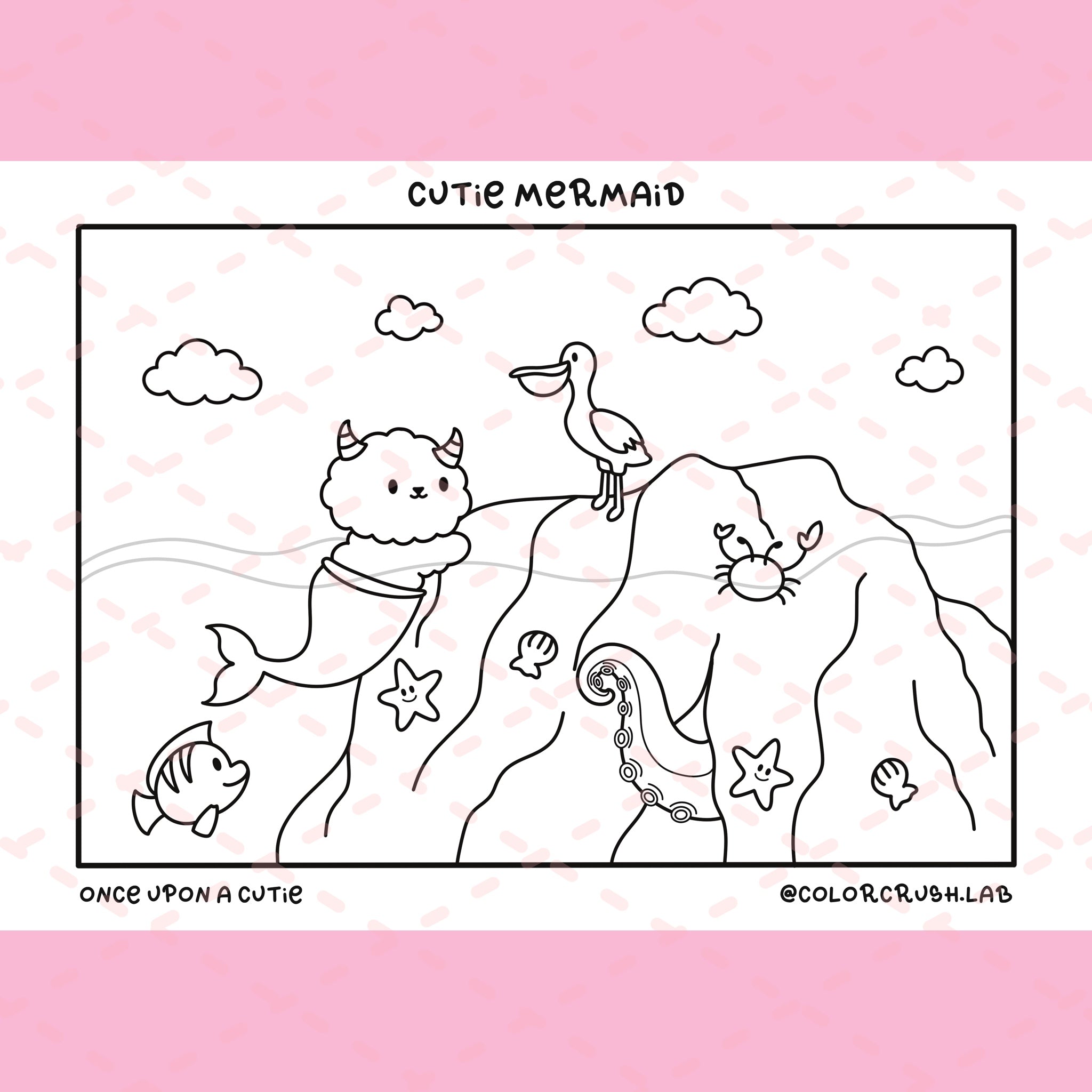 Once Upon a Cutie Colouring A5 Cards | 5 Colouring Pages | 350 gsm Cardstock