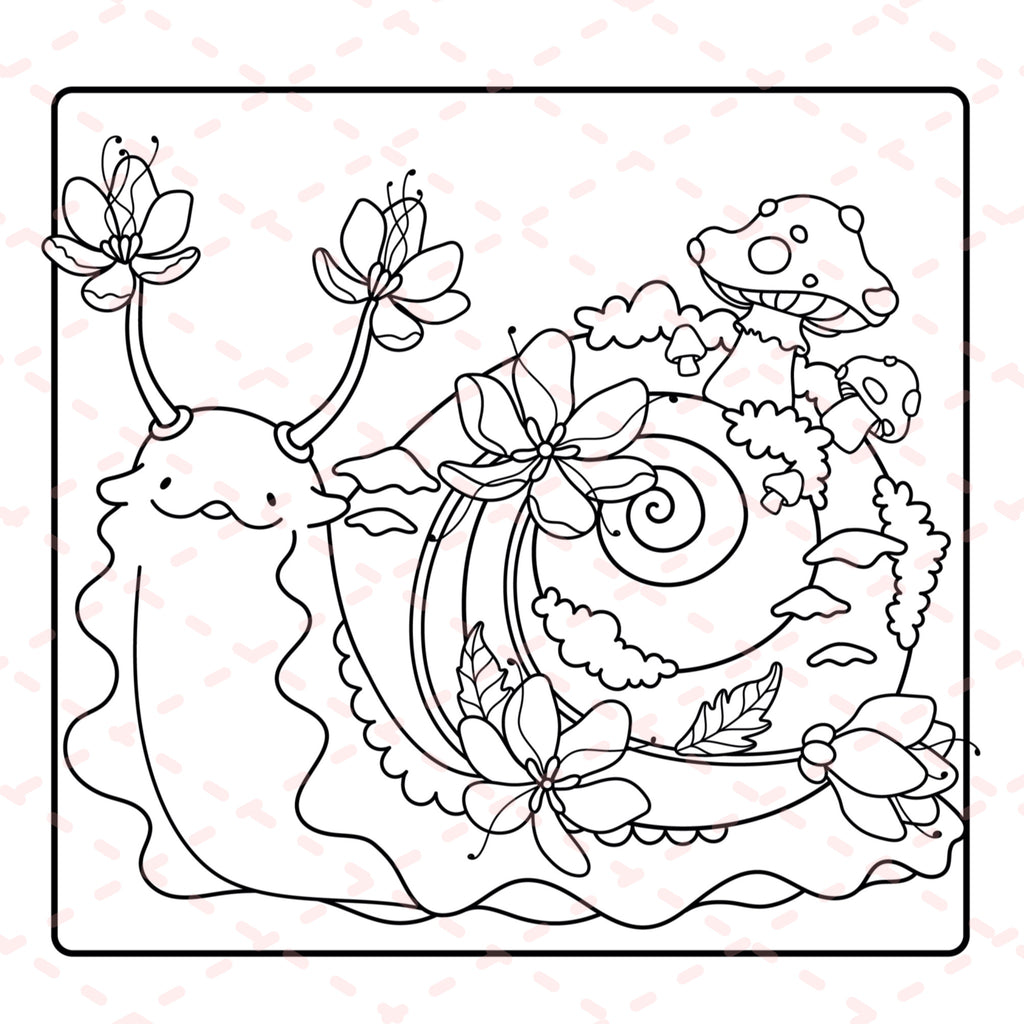 Floral Creatures Colouring Book | 48 Colouring Pages with 5 Additional 350gsm Cardstock Images