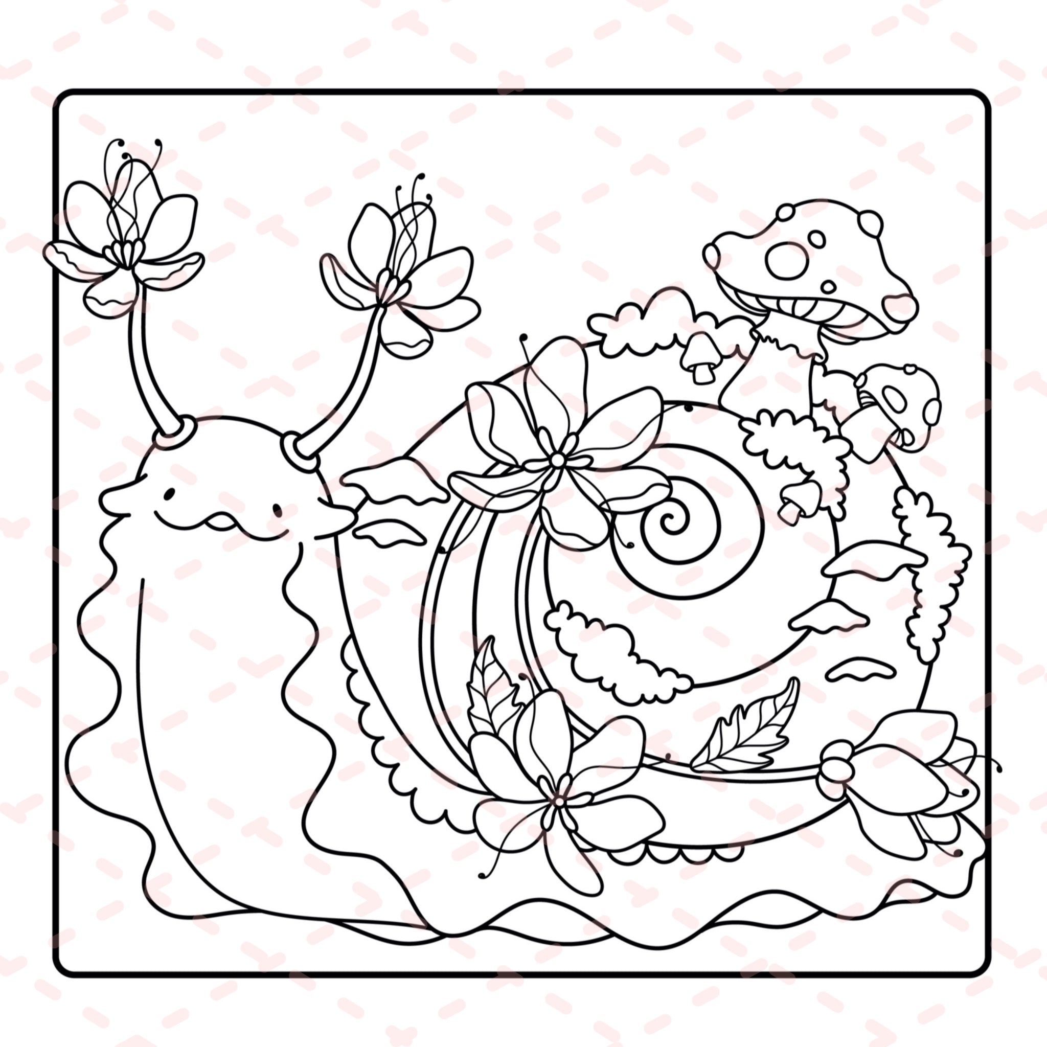 Floral Creatures Colouring Book | 48 Colouring Pages with 5 Additional 350gsm Cardstock Images