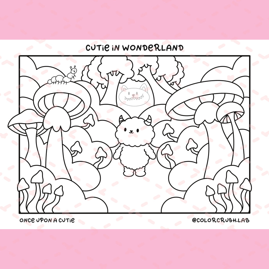 Once Upon a Cutie Colouring A5 Cards | 5 Colouring Pages | 350 gsm Cardstock