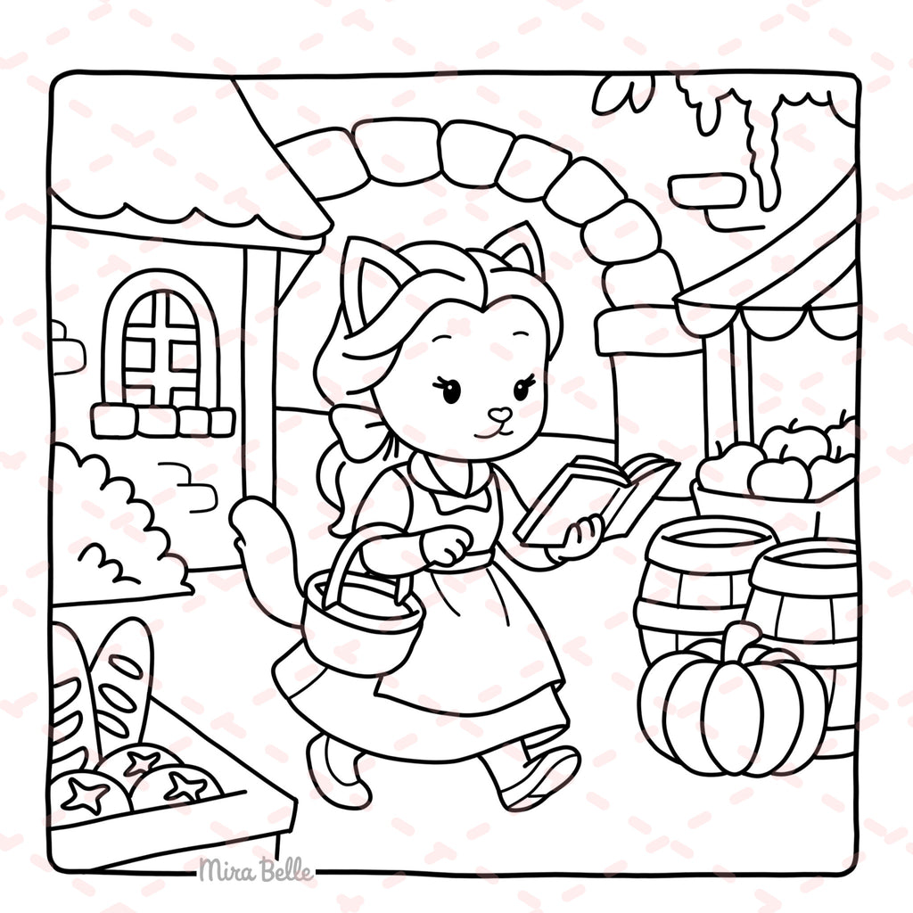 Cozy Princess Colouring Book | 30 Colouring Pages with 5 Additional 350gsm Cardstock Images