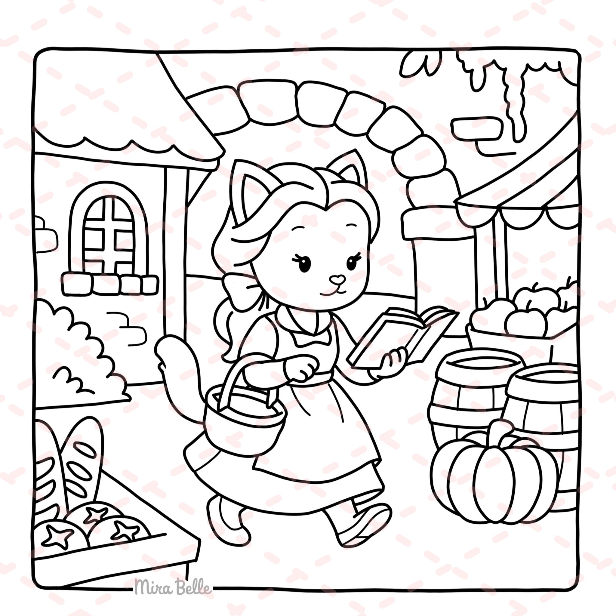 Cozy Princess Colouring Book | 30 Colouring Pages with 5 Additional 350gsm Cardstock Images