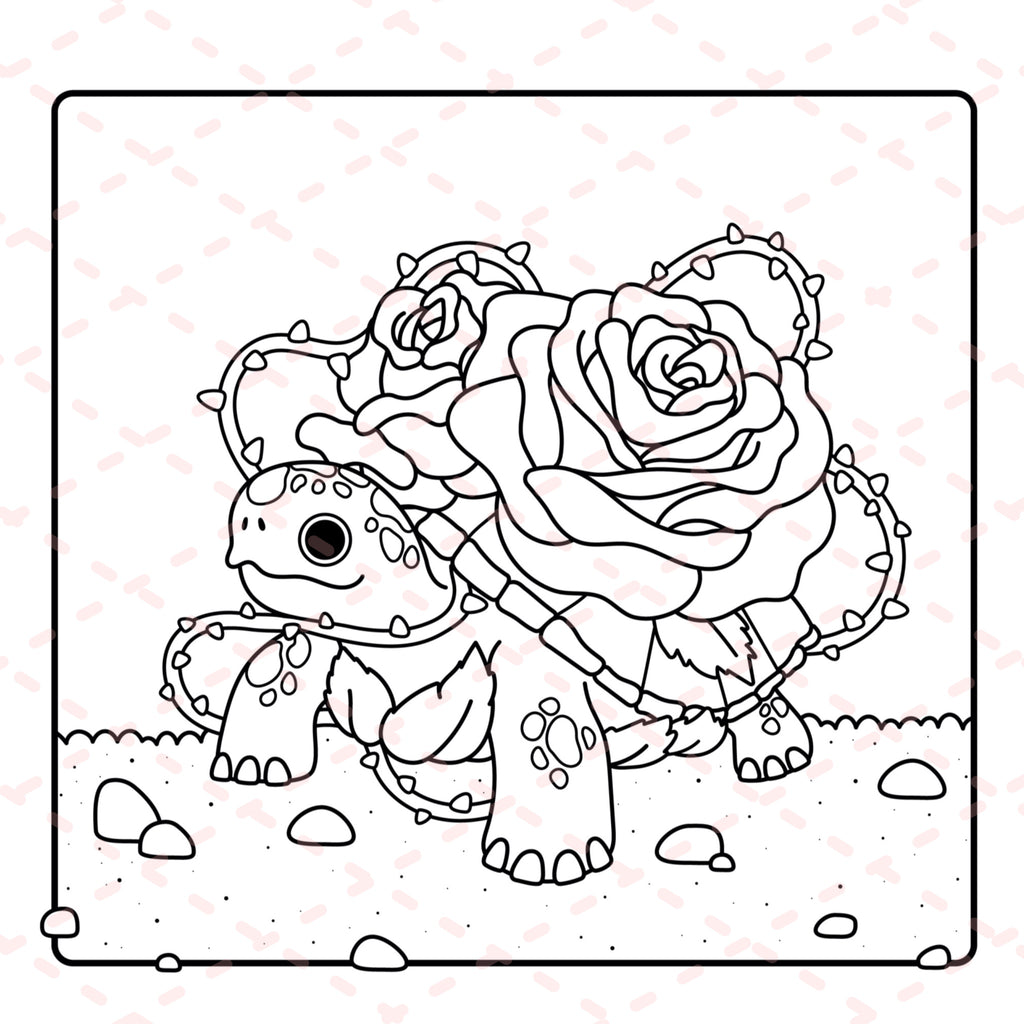 Floral Creatures Colouring Book | 48 Colouring Pages with 5 Additional 350gsm Cardstock Images