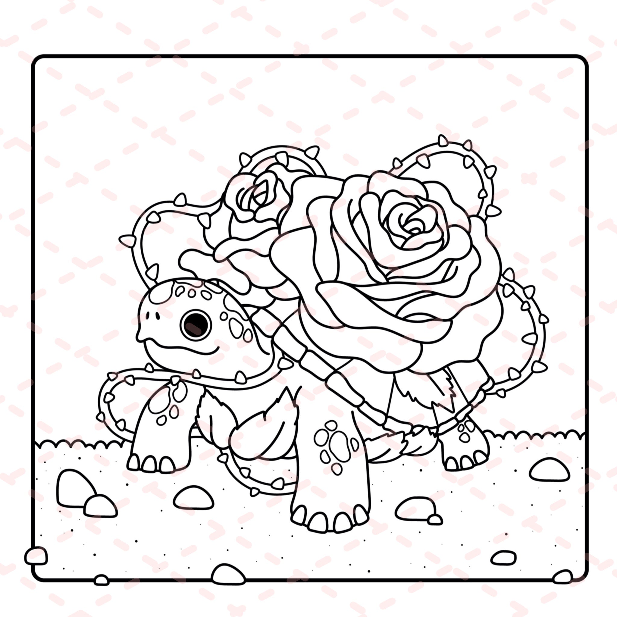Floral Creatures Colouring Book | 48 Colouring Pages with 5 Additional 350gsm Cardstock Images