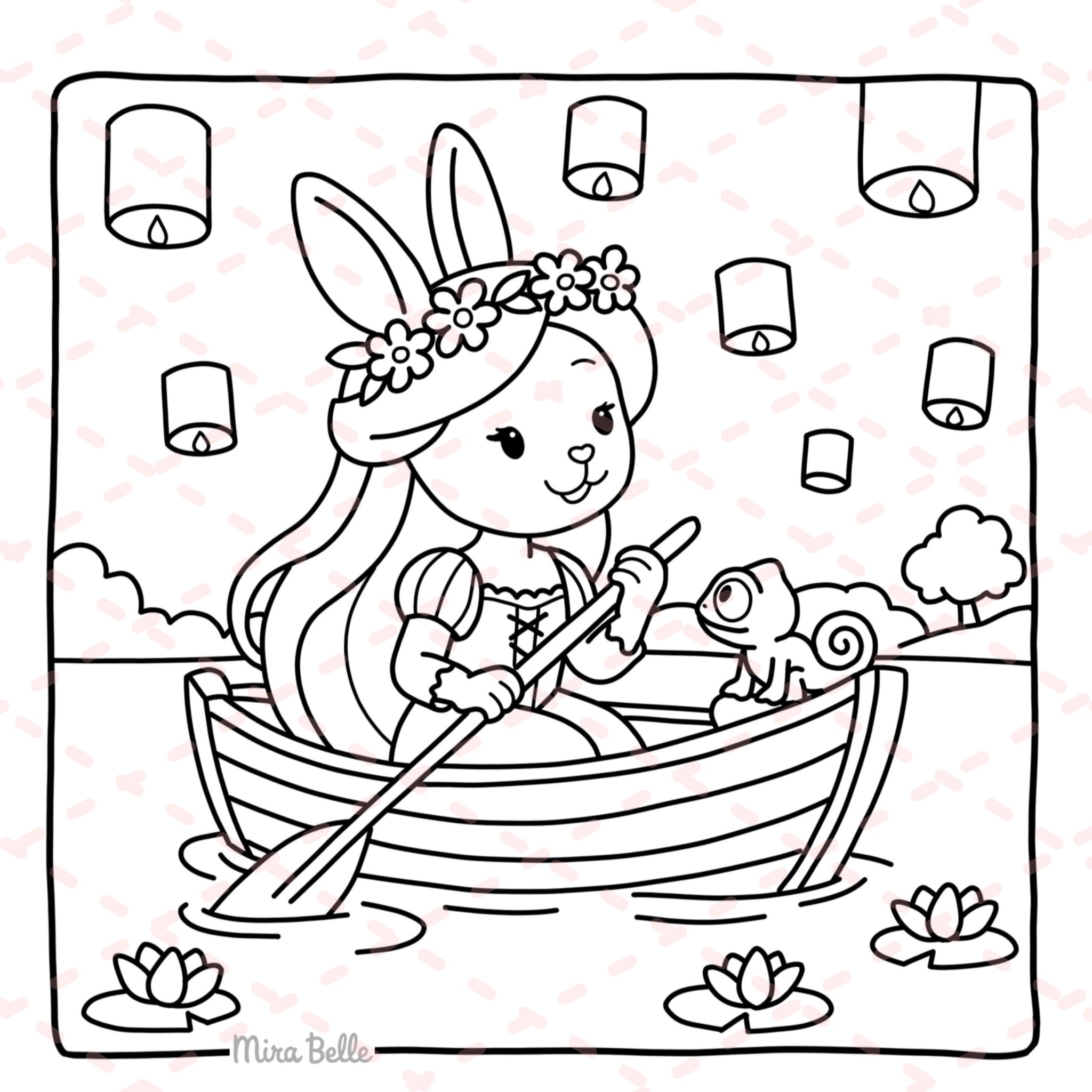 Cozy Princess Colouring Book | 30 Colouring Pages with 5 Additional 350gsm Cardstock Images