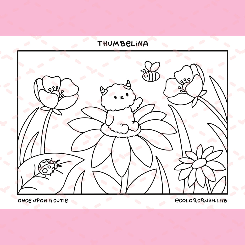 Once Upon a Cutie Colouring A5 Cards | 5 Colouring Pages | 350 gsm Cardstock