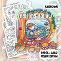 Halfling Hollow Colouring Book | 40 Colouring Pages with 5 Additional 350gsm Cardstock Images