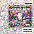 Dreamy Dragons Colouring Book | 40 Colouring Pages with 5 Additional 350gsm Cardstock Images