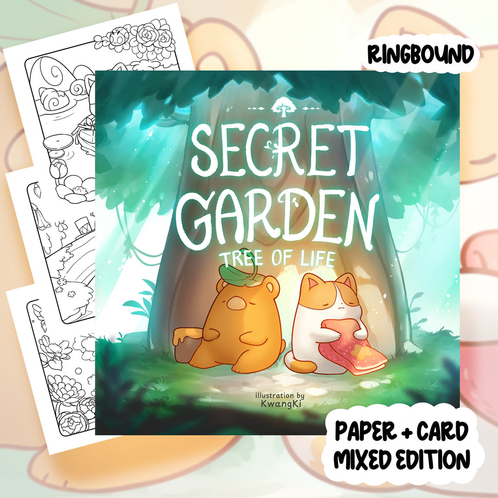 Secret Garden 2: Tree of Life Colouring Book | 36 Colouring Pages with 5 Additional 350gsm Cardstock Images