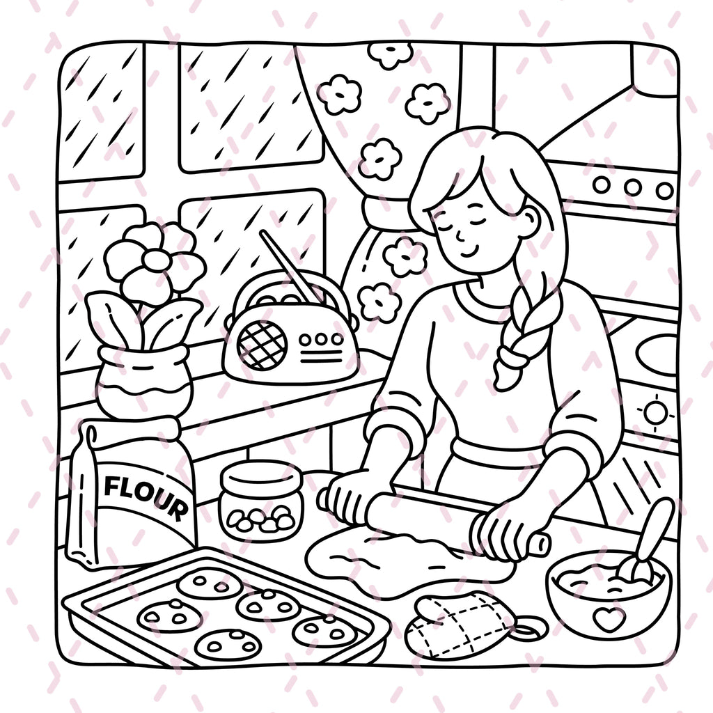 Life Before the Internet Colouring Book | 43 Colouring Pages with 5 Additional 350gsm Cardstock Images