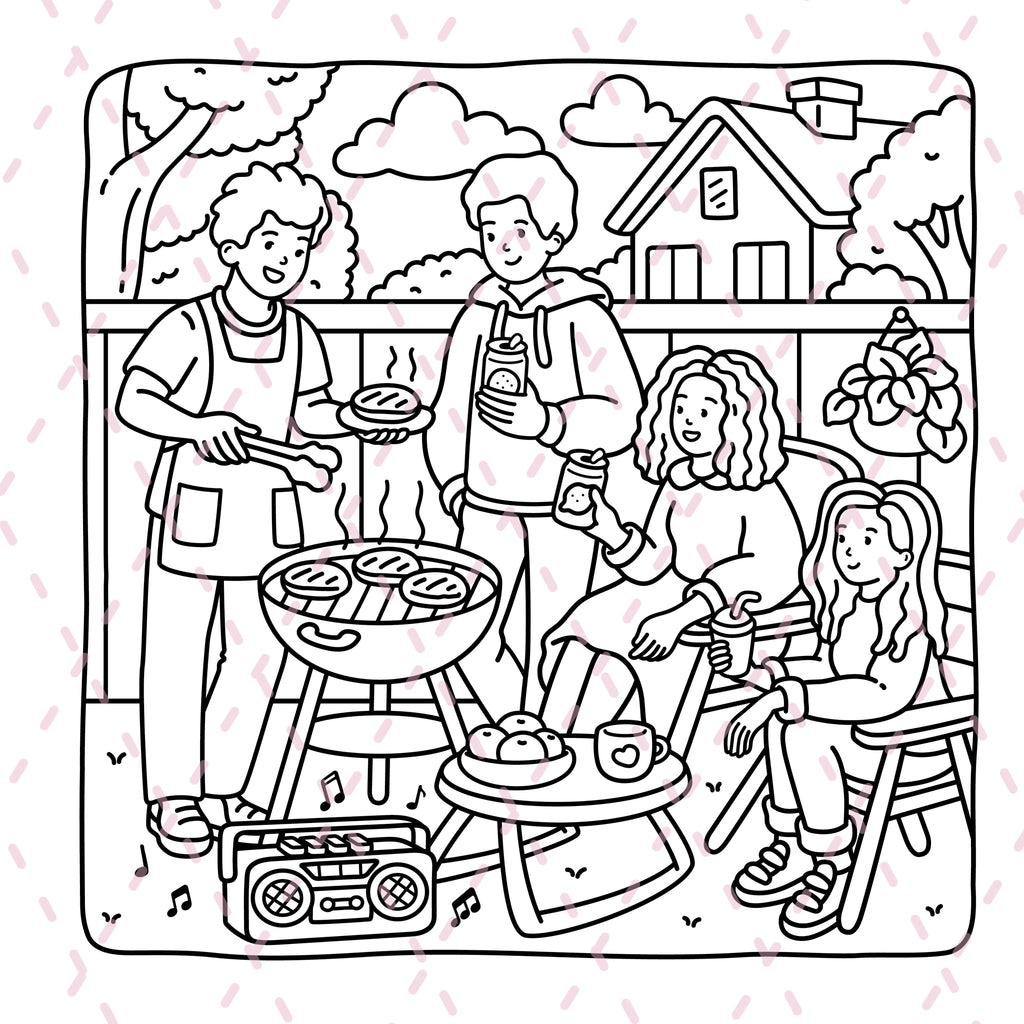 Life Before the Internet Colouring Book | 43 Colouring Pages with 5 Additional 350gsm Cardstock Images