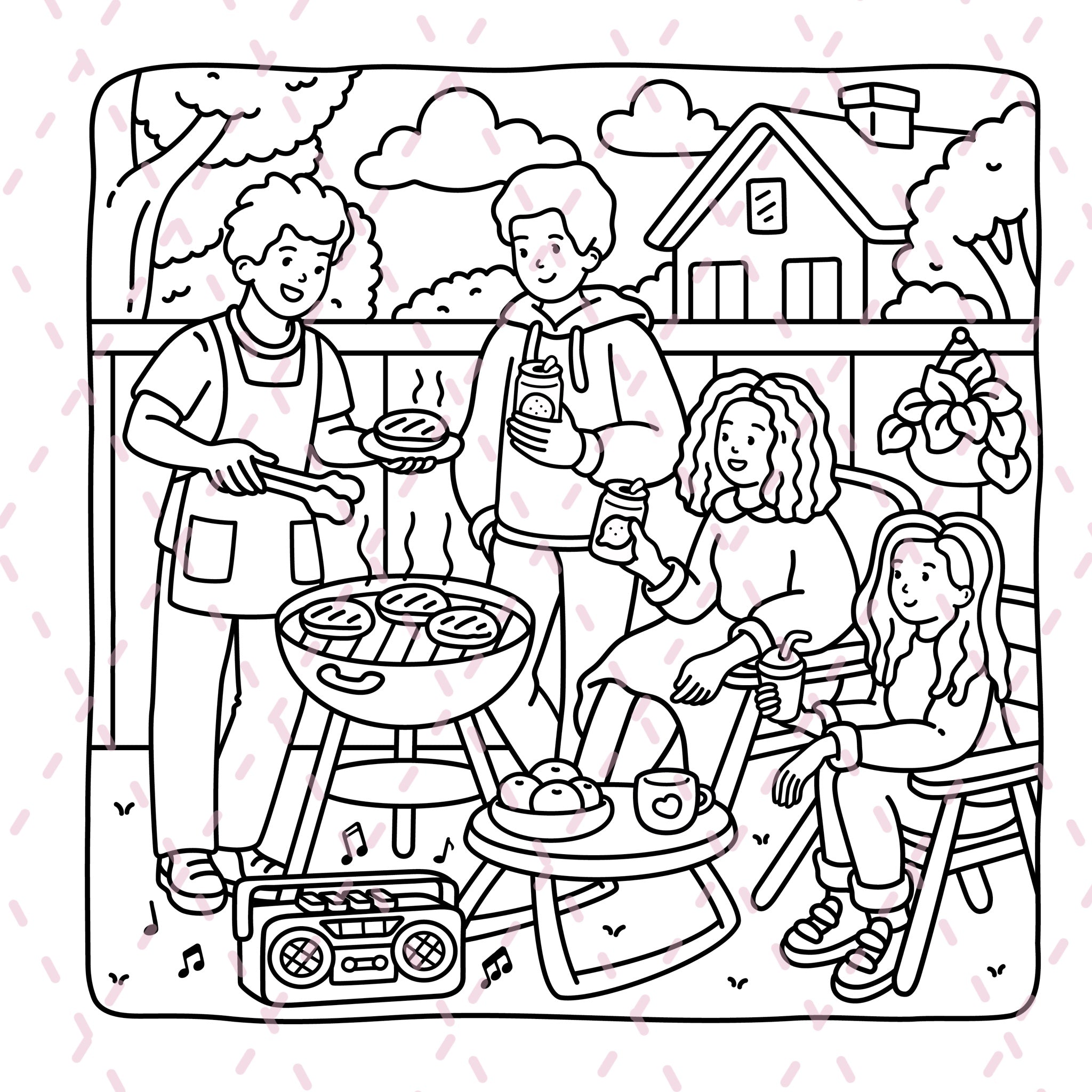 Life Before the Internet Colouring Book | 43 Colouring Pages with 5 Additional 350gsm Cardstock Images