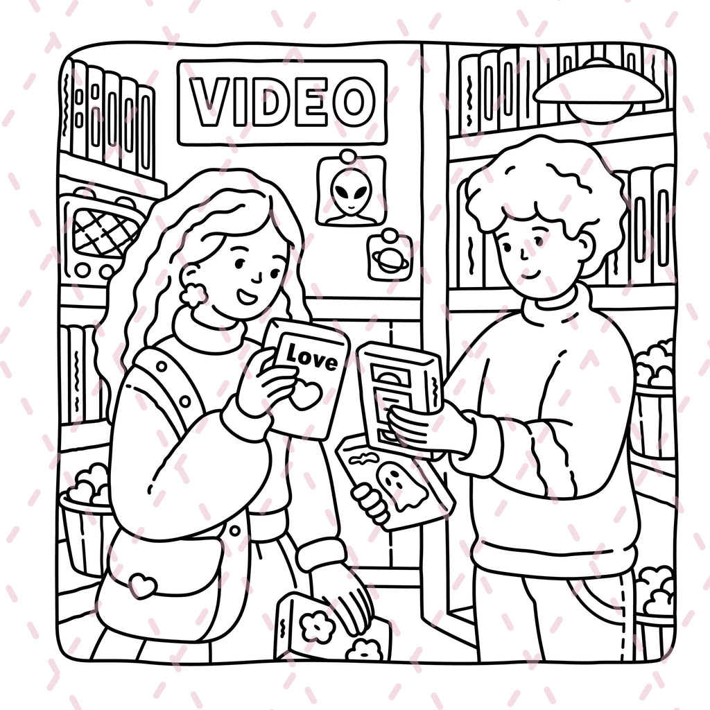 Life Before the Internet Colouring Book | 43 Colouring Pages with 5 Additional 350gsm Cardstock Images