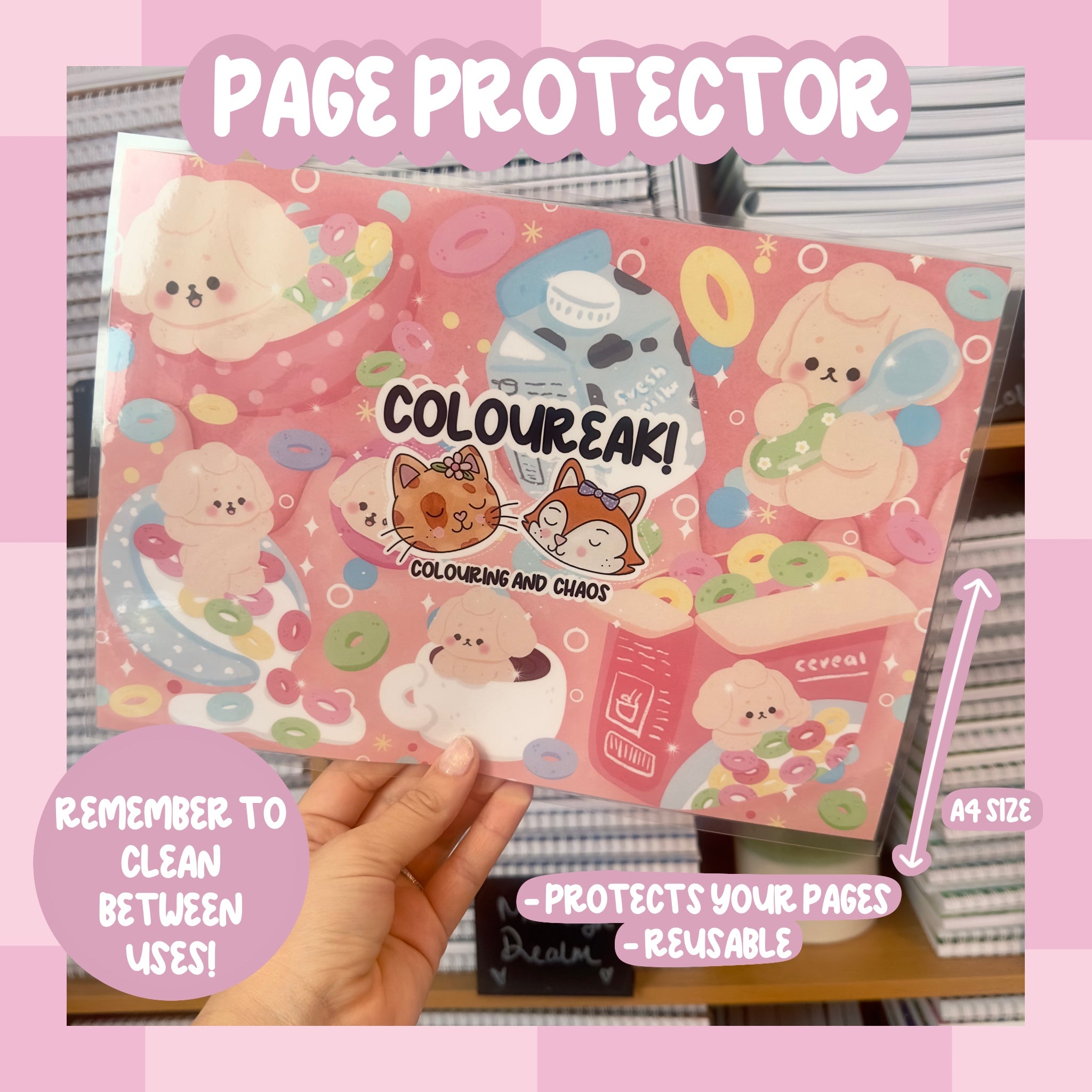 ColourEAK! A4 Page Protector - Not a book!!
