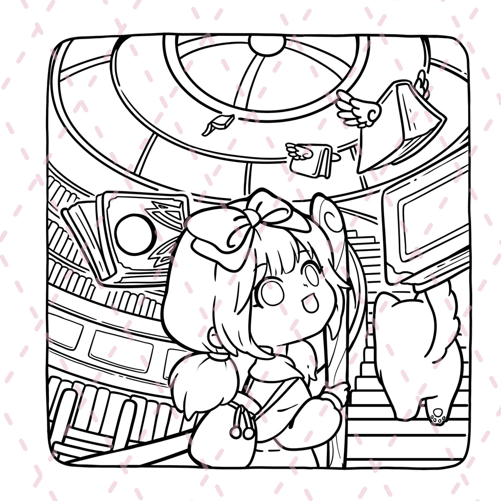 Little Wish Journey Colouring Book | 38 Colouring Pages with 5 Additional 350gsm Cardstock Images