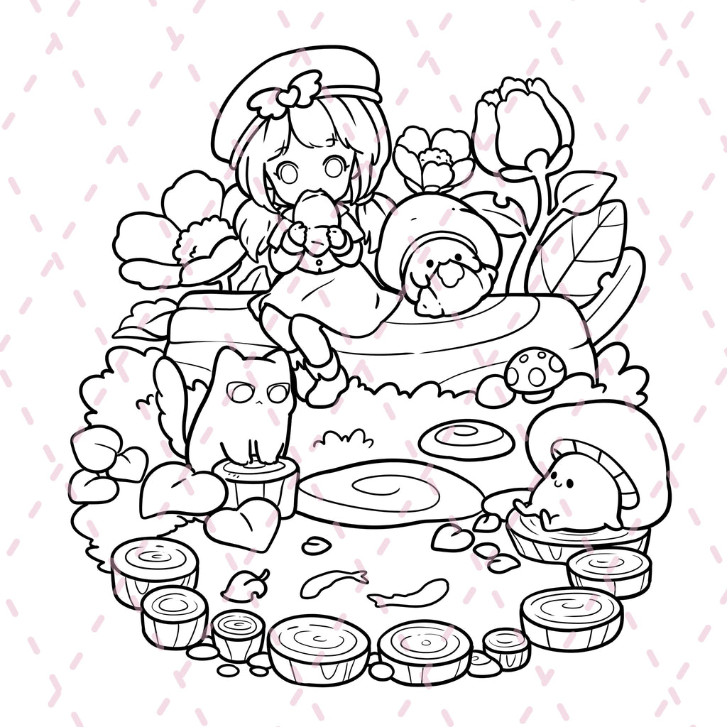 Little Wish Journey Colouring Book | 38 Colouring Pages with 5 Additional 350gsm Cardstock Images