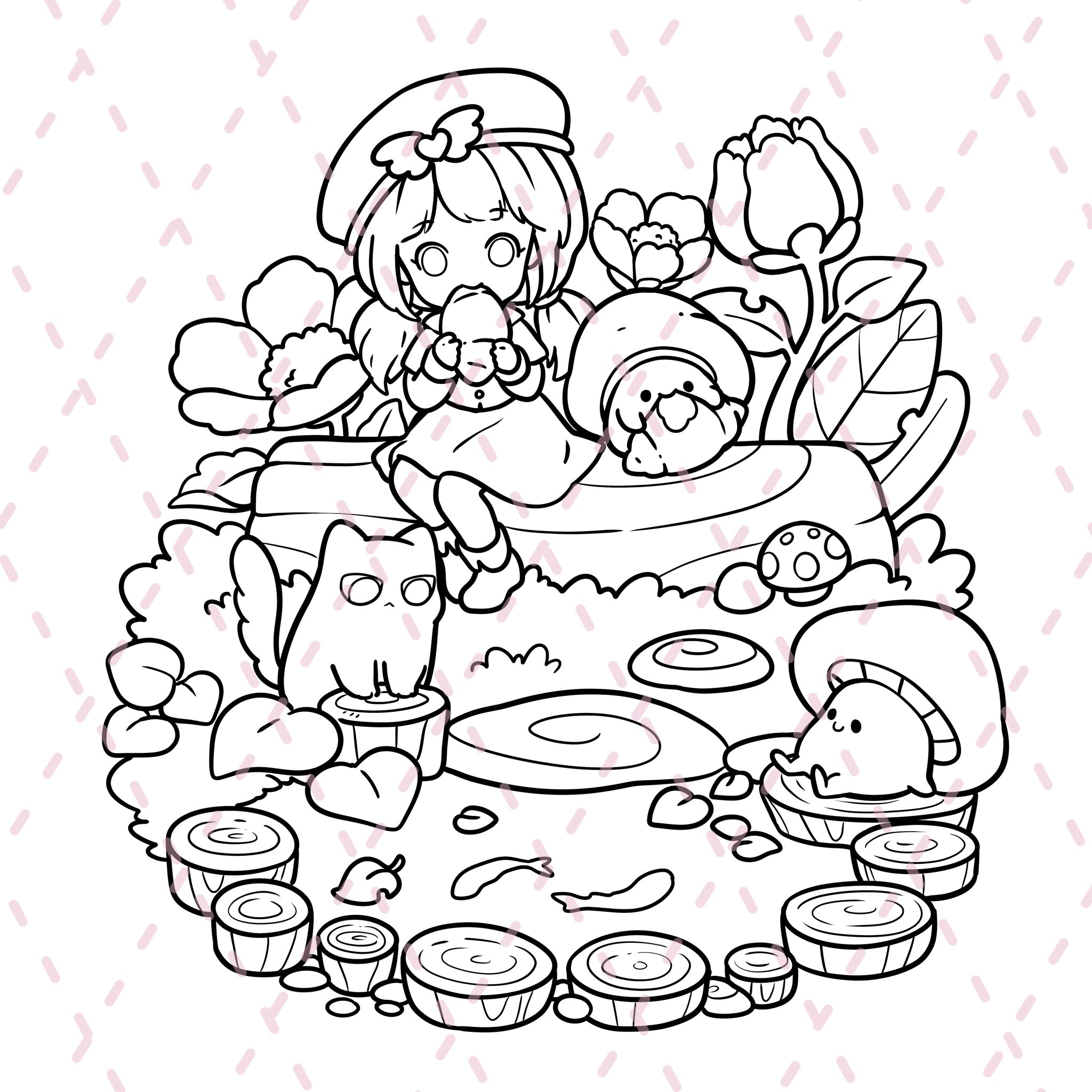 Little Wish Journey Colouring Book | 38 Colouring Pages with 5 Additional 350gsm Cardstock Images