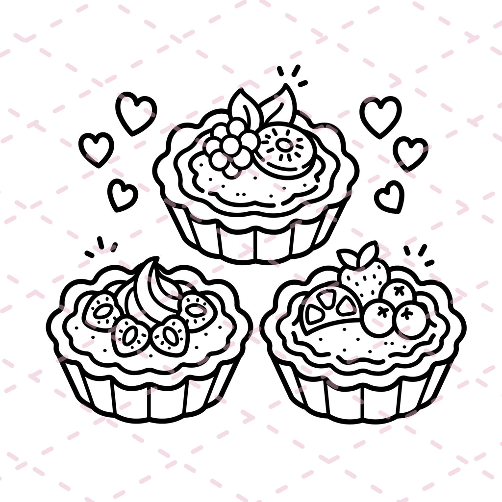 Luna's Bakery Colouring Book | 46 Colouring Pages with 5 Additional 350gsm Cardstock Images