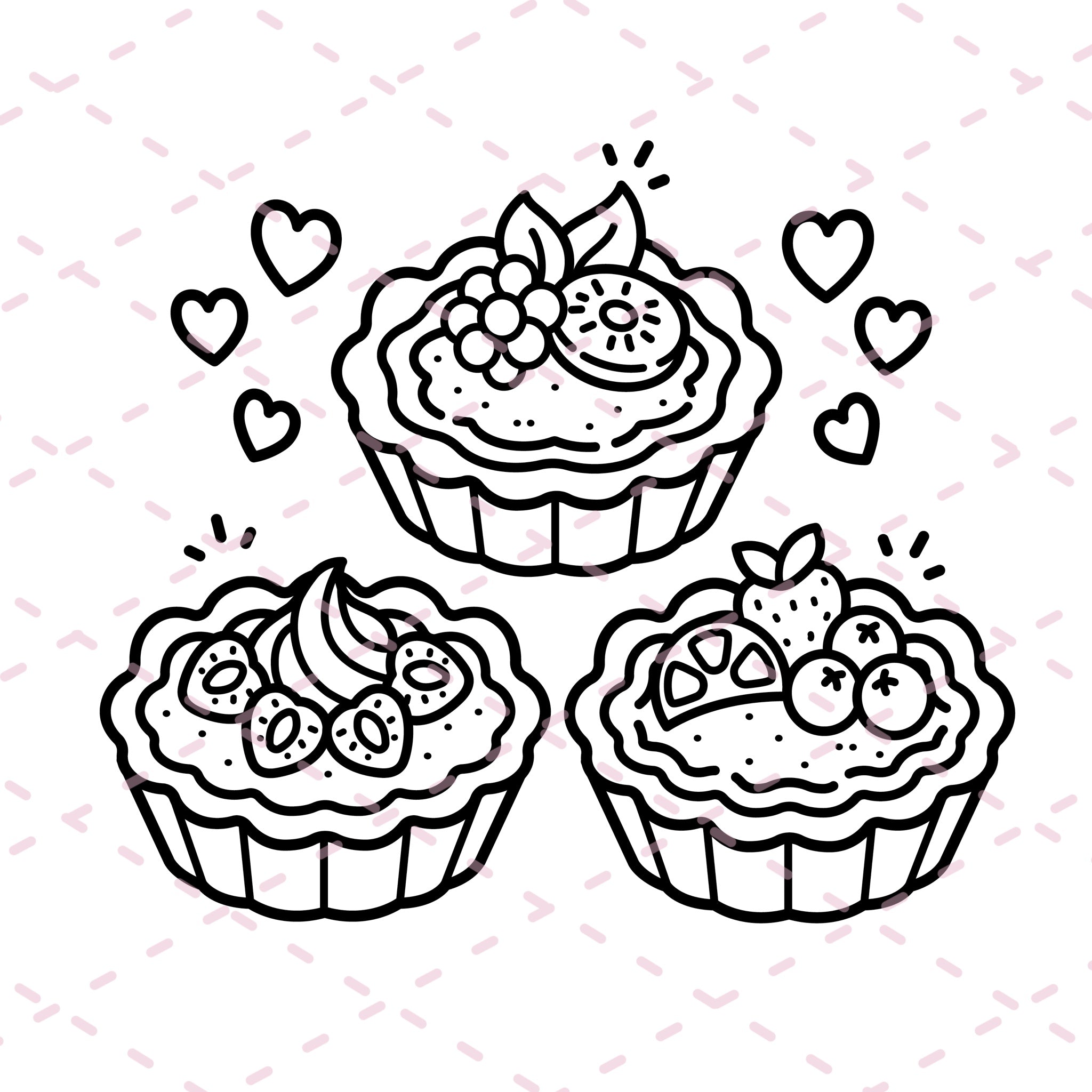 Luna's Bakery Colouring Book | 46 Colouring Pages with 5 Additional 350gsm Cardstock Images
