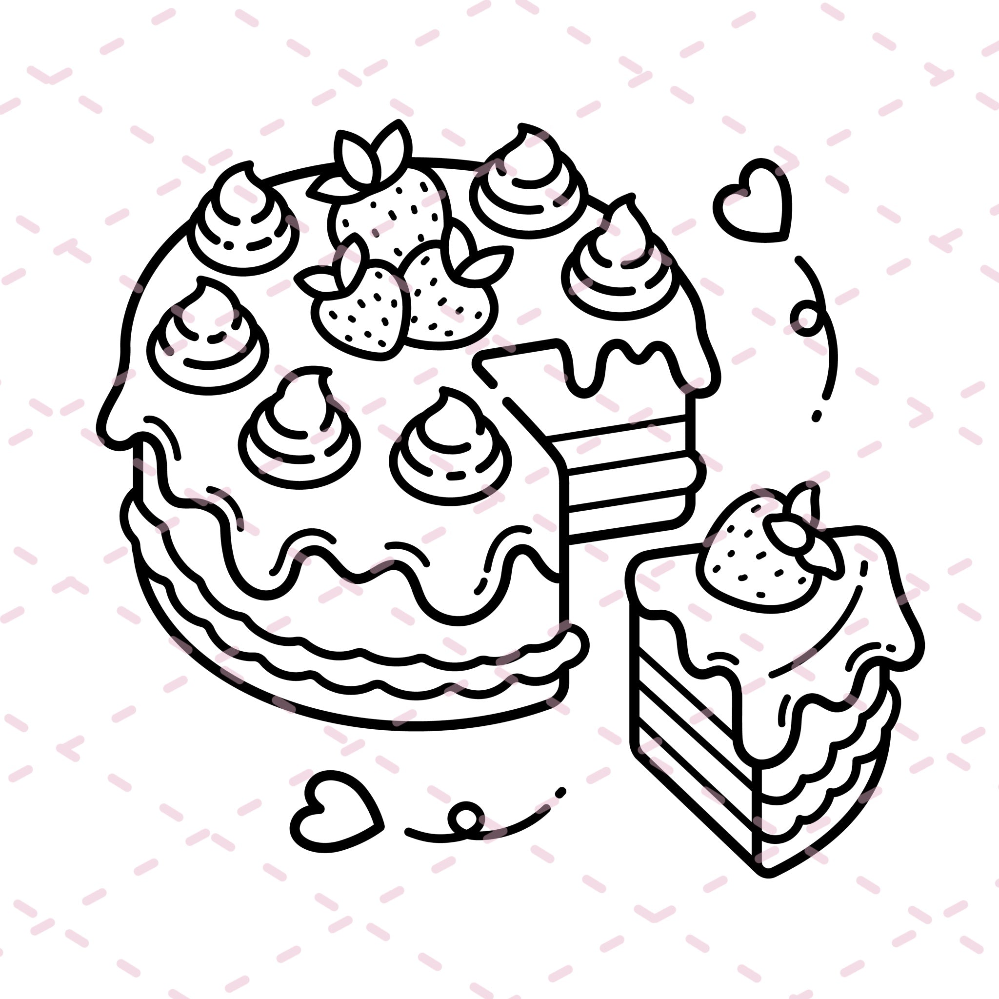 Luna's Bakery Colouring Book | 46 Colouring Pages with 5 Additional 350gsm Cardstock Images