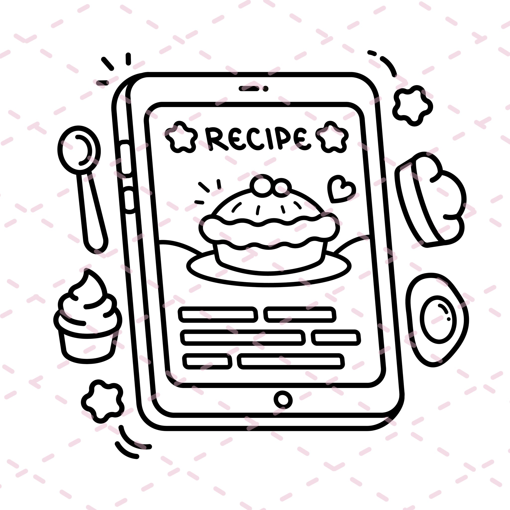 Luna's Bakery Colouring Book | 46 Colouring Pages with 5 Additional 350gsm Cardstock Images