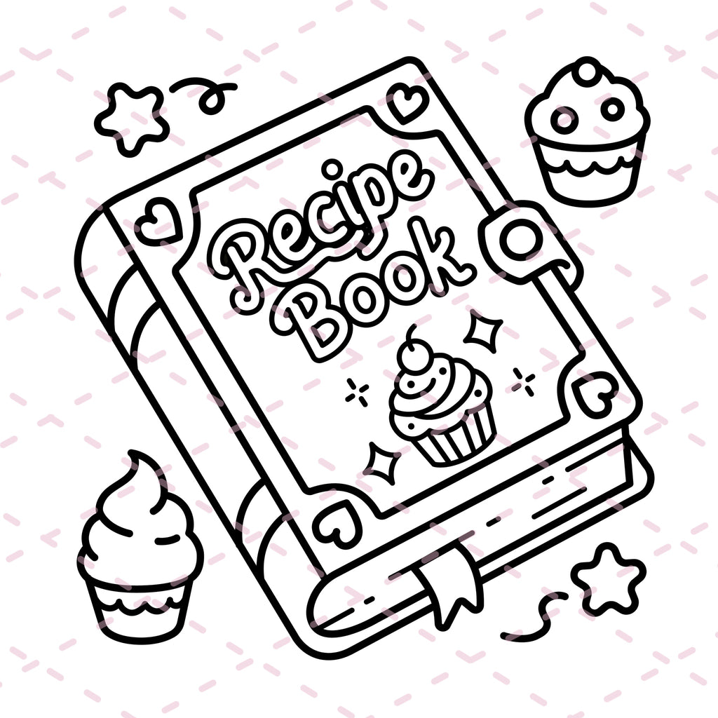 Luna's Bakery Colouring Book | 46 Colouring Pages with 5 Additional 350gsm Cardstock Images