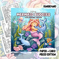 Mermaid Buddies Colouring Book | 40 Colouring Pages with 5 Additional 350gsm Cardstock Images