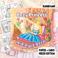Cozy Princess Colouring Book | 30 Colouring Pages with 5 Additional 350gsm Cardstock Images