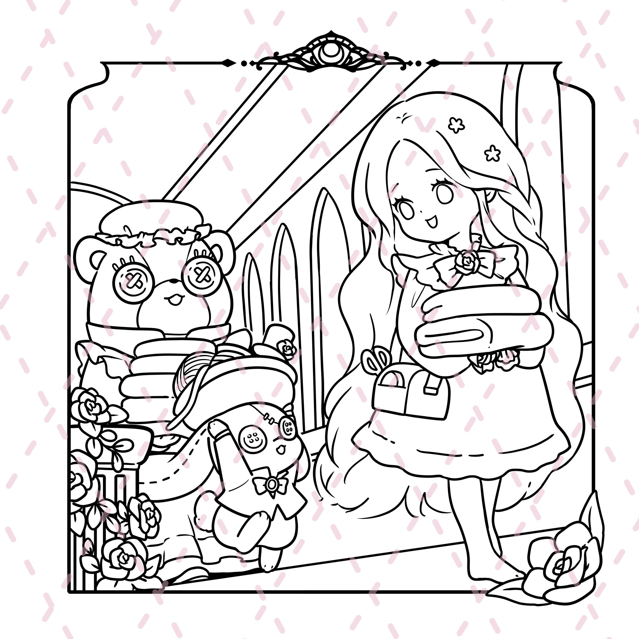 Moonlight Realm Colouring Book | 40 Colouring Pages with 5 Additional 350gsm Cardstock Images