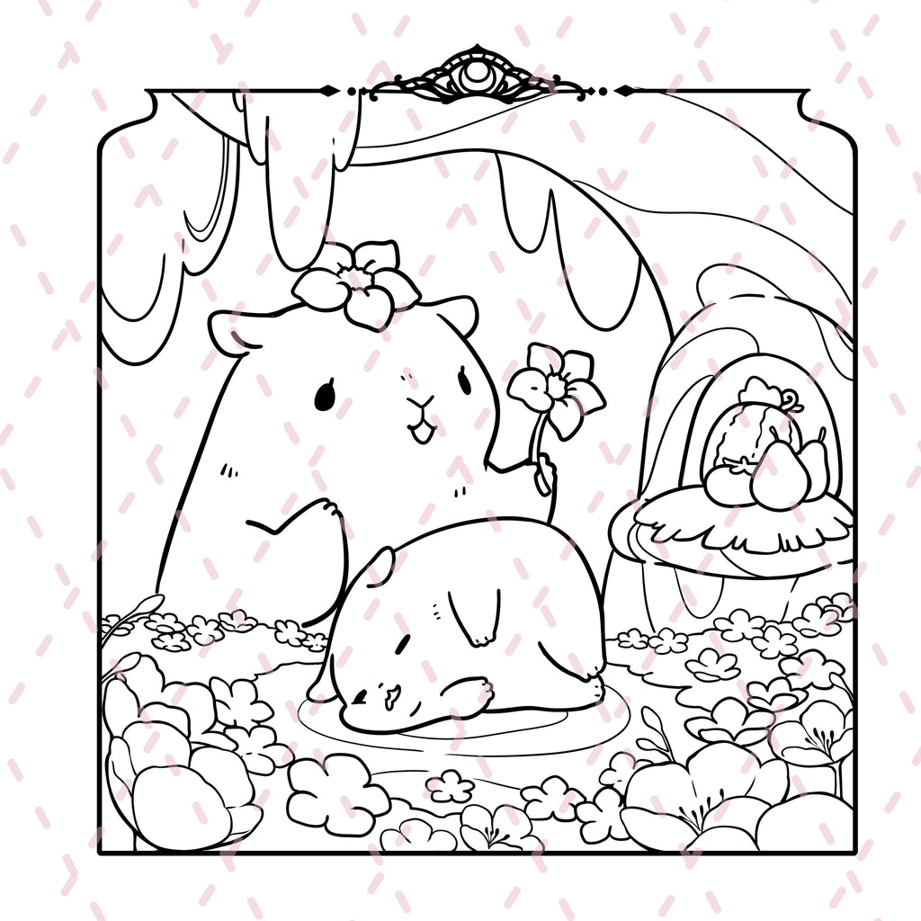 Moonlight Realm Colouring Book | 40 Colouring Pages with 5 Additional 350gsm Cardstock Images