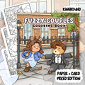 Fuzzy Couples Colouring Book | 40 Colouring Pages with 5 Additional 350gsm Cardstock Images