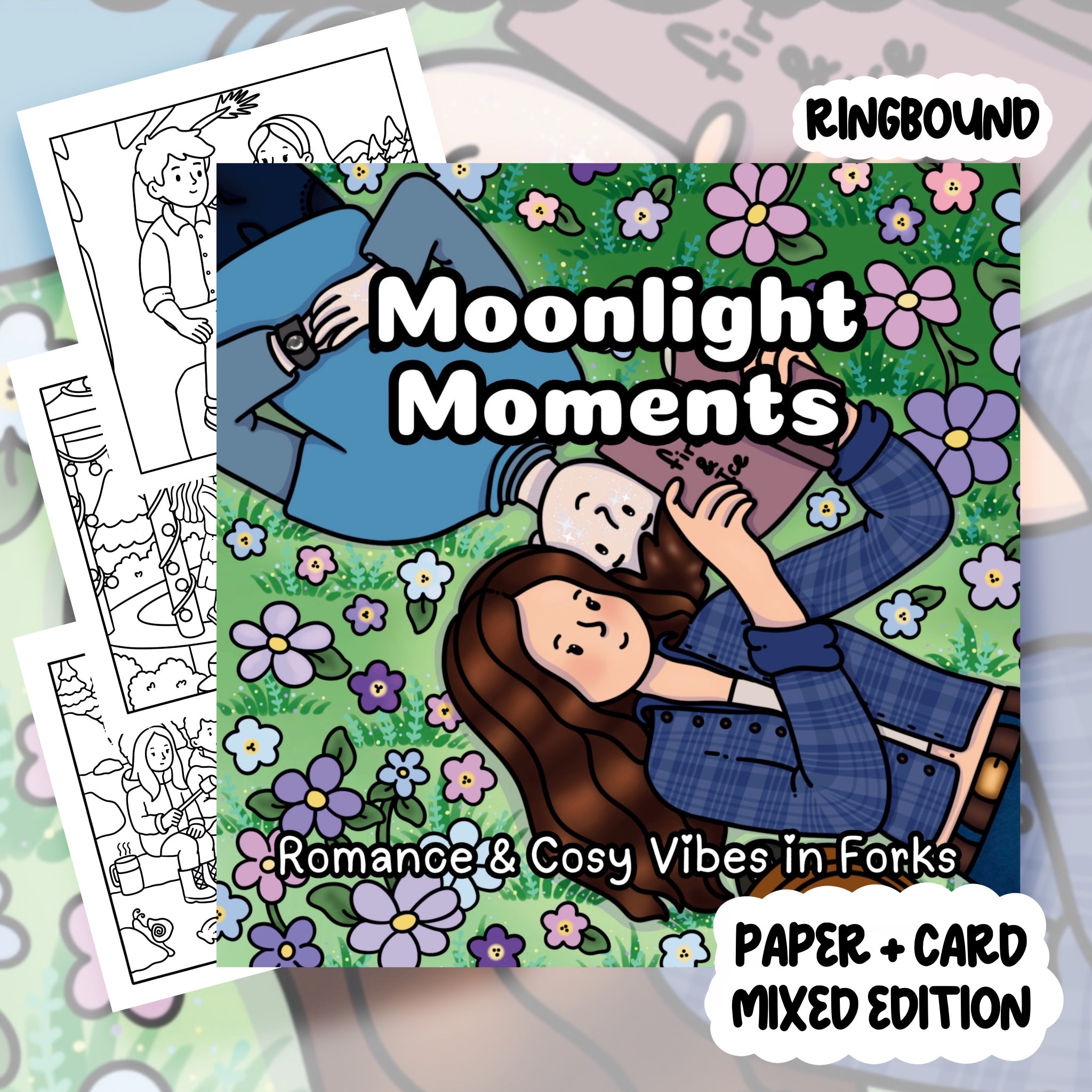 Midnight Moments Colouring Book | 37 Colouring Pages with 5 Additional 350gsm Cardstock Images