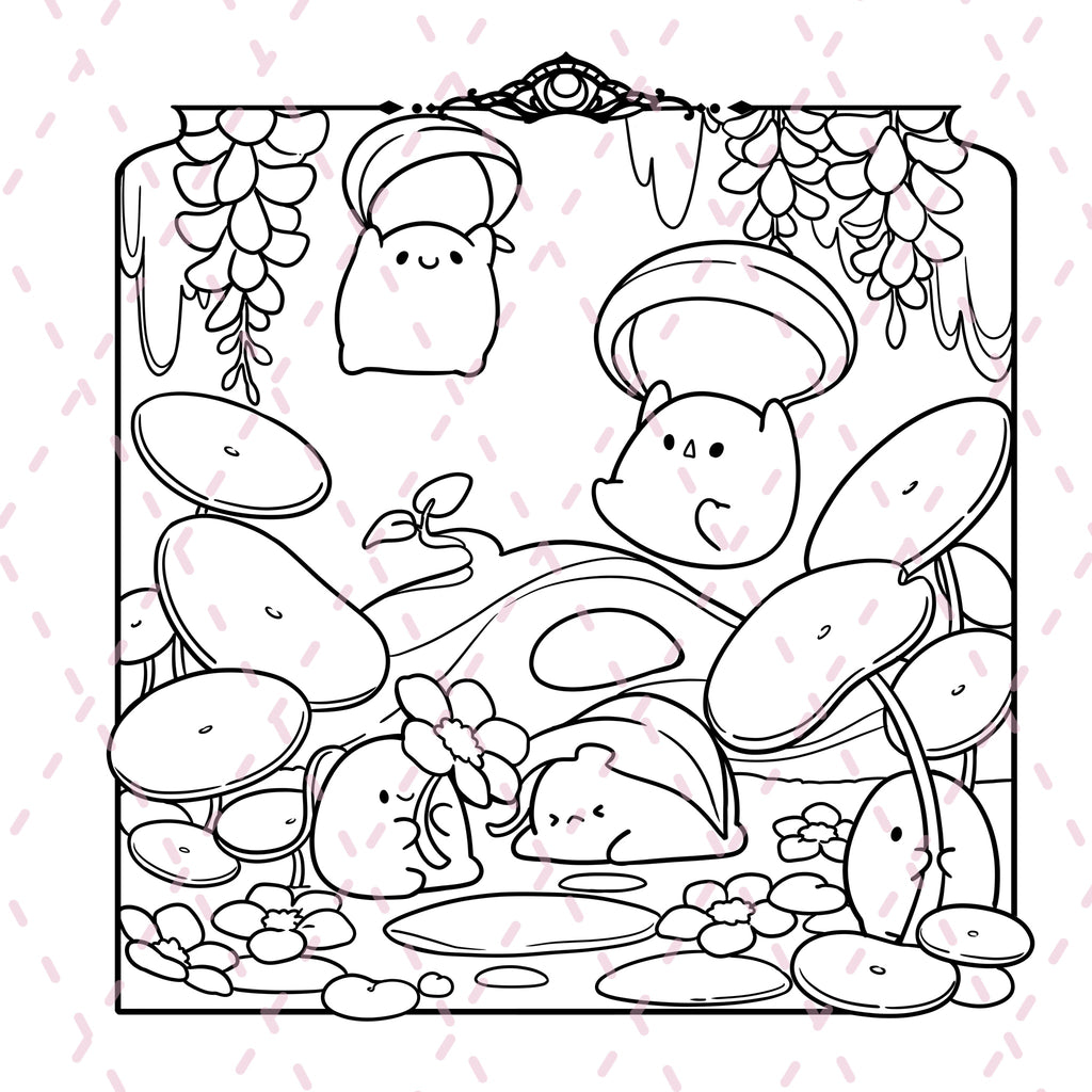 Moonlight Realm Colouring Book | 40 Colouring Pages with 5 Additional 350gsm Cardstock Images