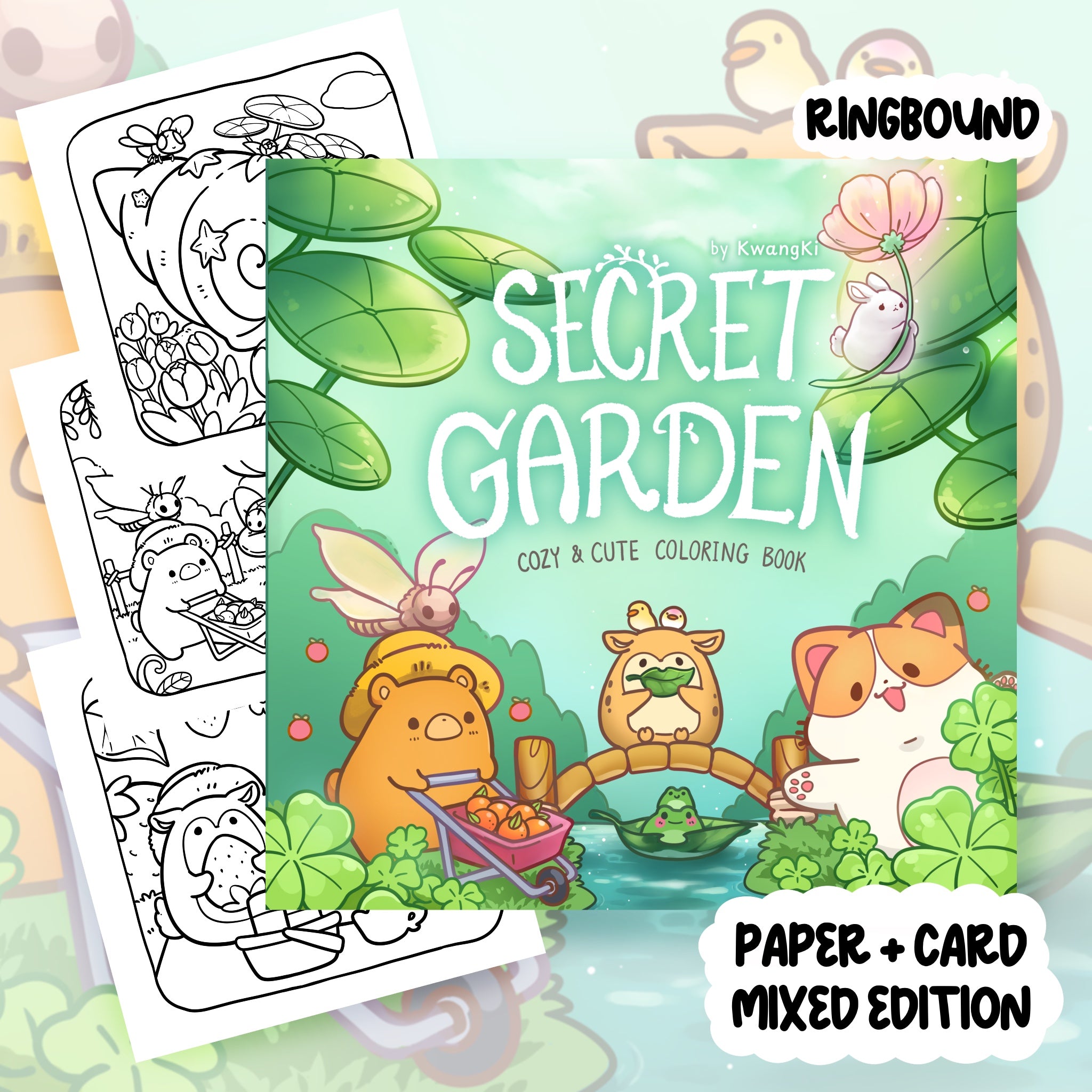 Secret Garden Colouring Book | 40 Colouring Pages with 5 Additional 350gsm Cardstock Images
